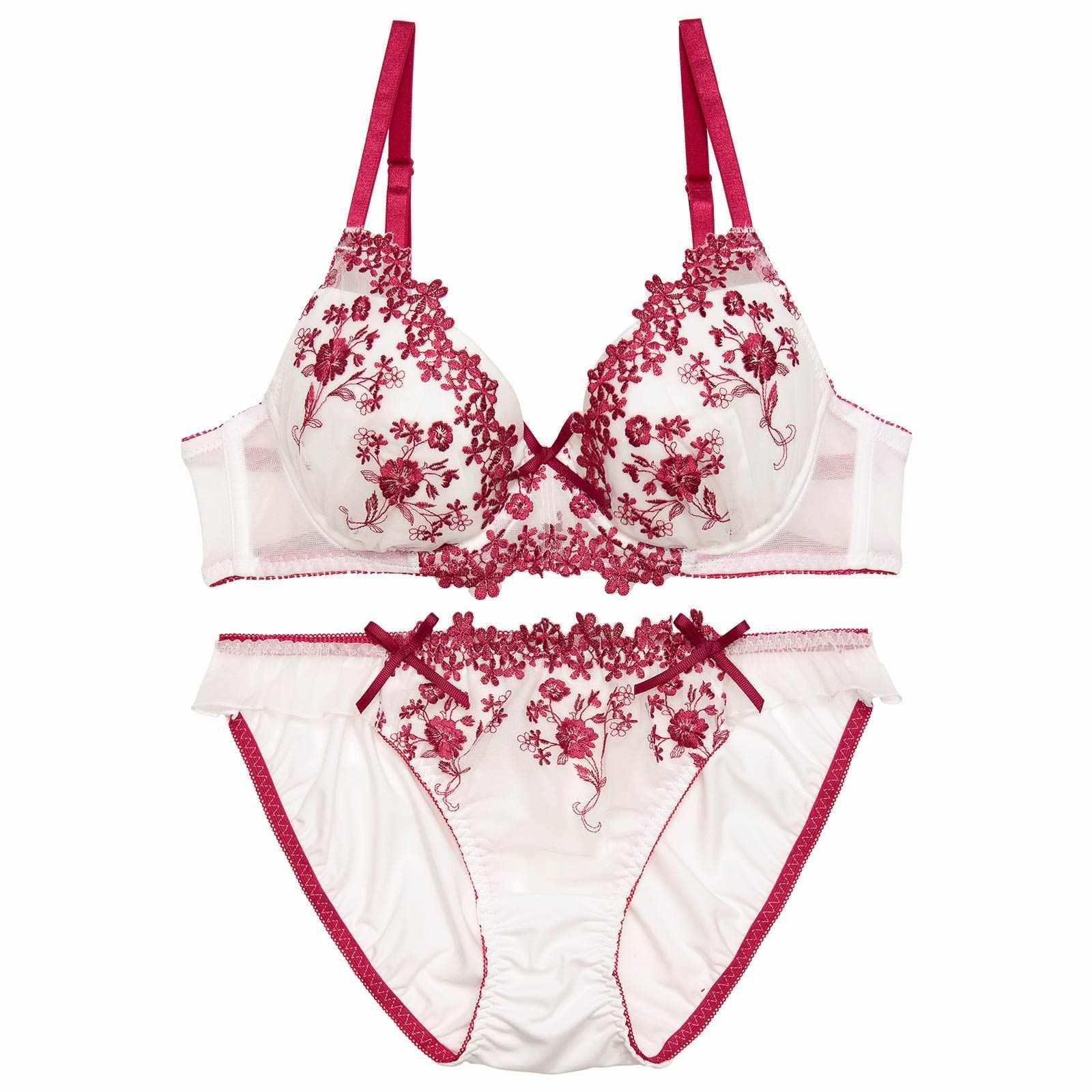 ベルフルールブーケブラジャー&フルバックショーツ - 【公式】247Lingerie