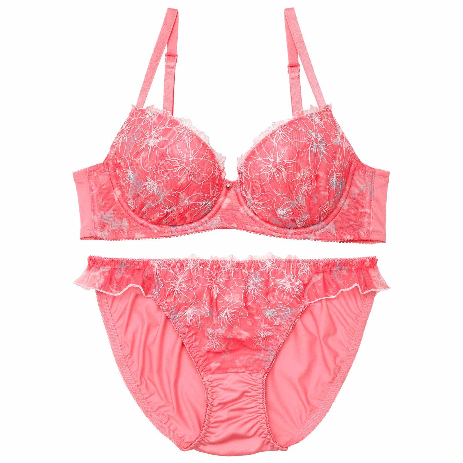 クラッシーフラワーガーデンブラジャー&フルバックショーツ