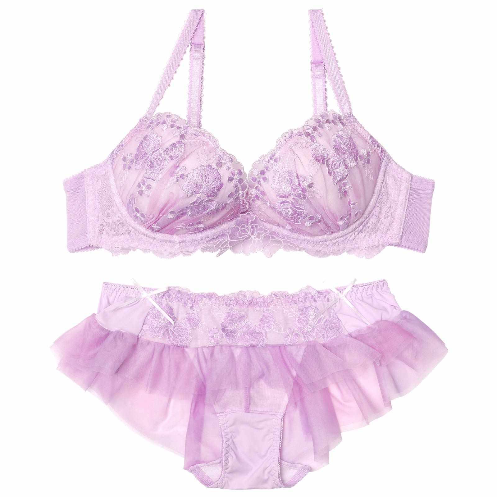 ロマンスウォーターリリーブラジャー&フルバックショーツ - 【公式】247Lingerie