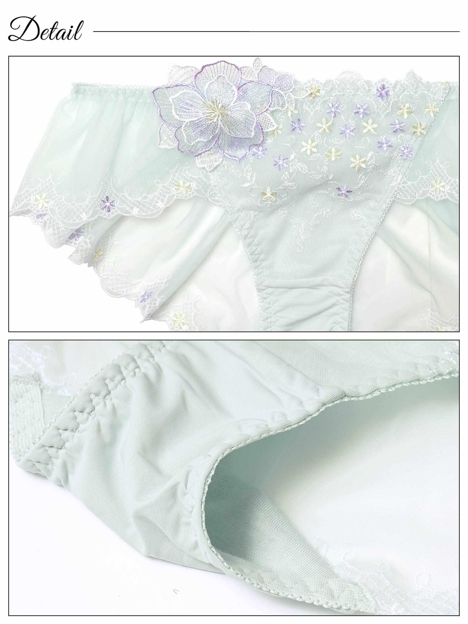 ノスタルジックフラワーガーデンブラジャー&フルバックショーツ - 【公式】247Lingerie