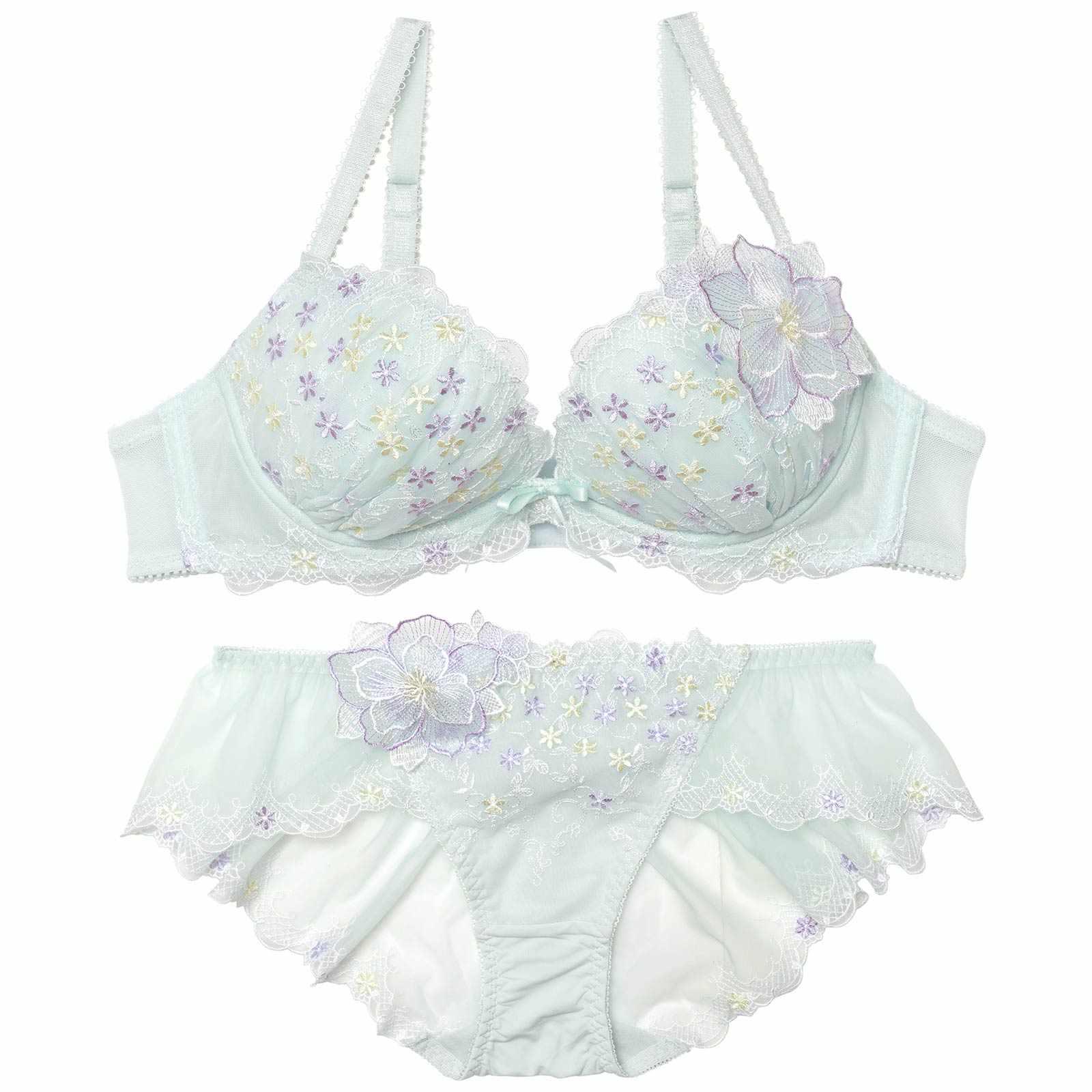 ノスタルジックフラワーガーデンブラジャー&フルバックショーツ - 【公式】247Lingerie