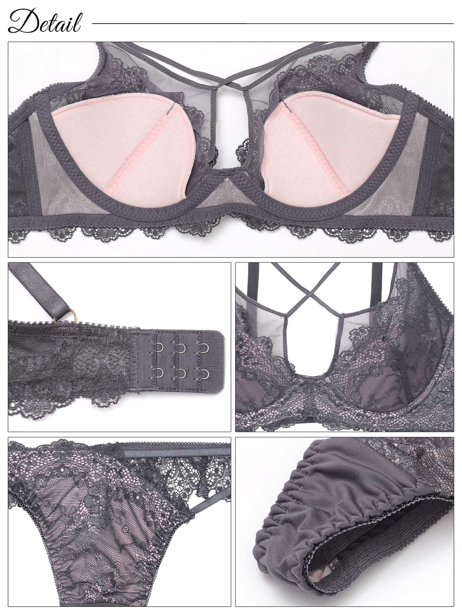 6/2新作!リュクスシアークロスブラジャー&Tバックショーツ