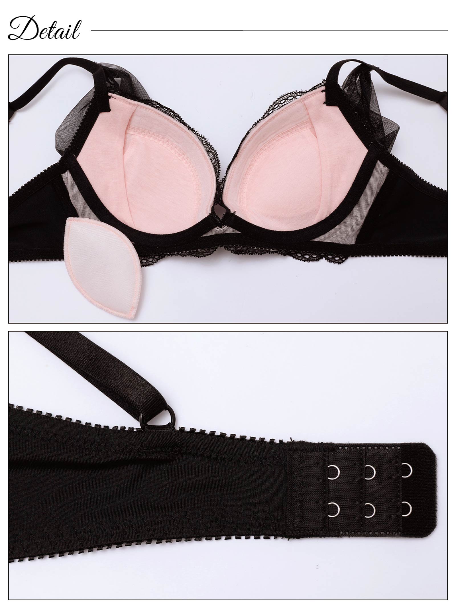 5/9新作!レーシィドレープチュールブラジャー&フルバックショーツ