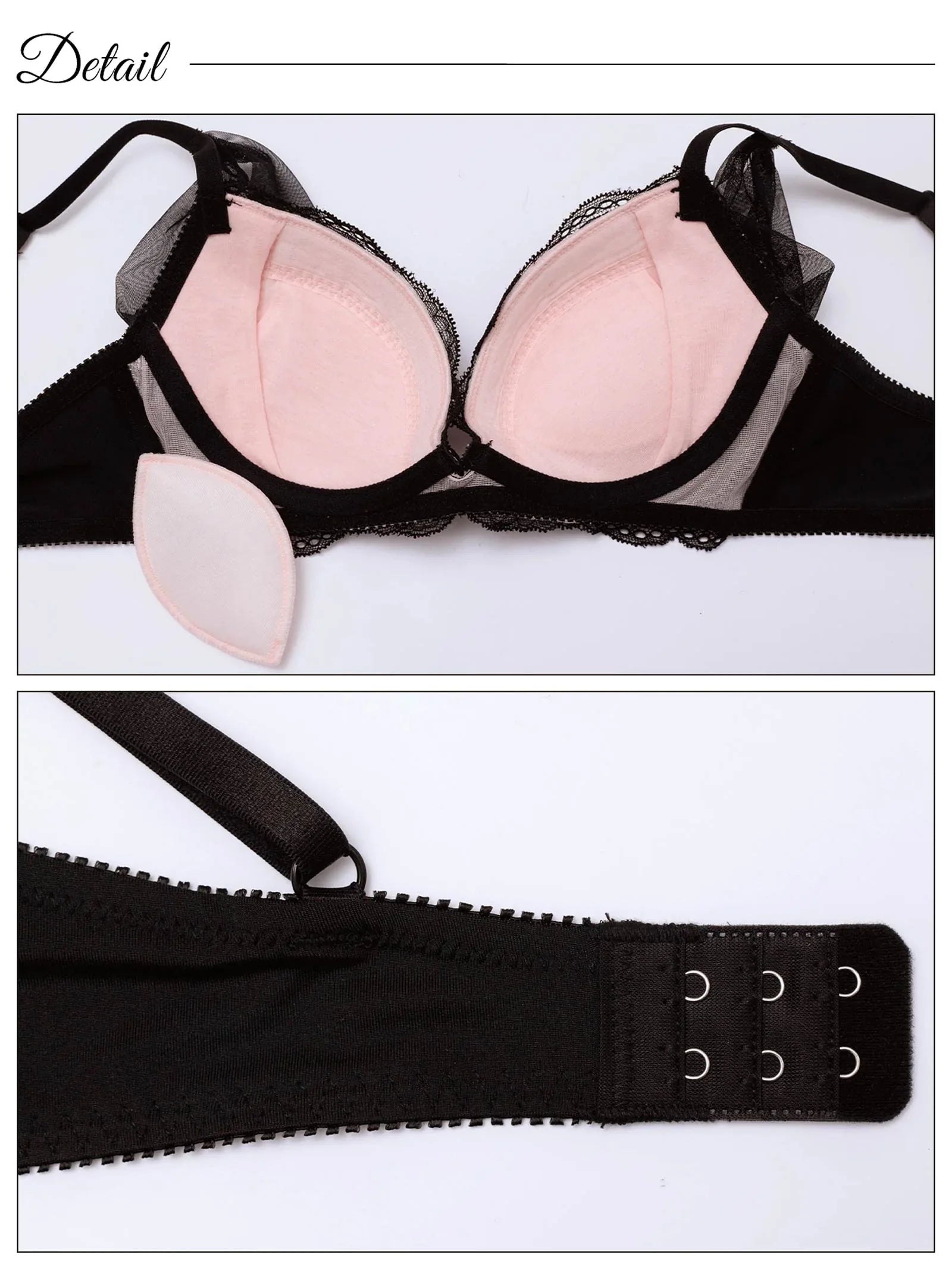 レーシィドレープチュールブラジャー&フルバックショーツ - 【公式】247Lingerie