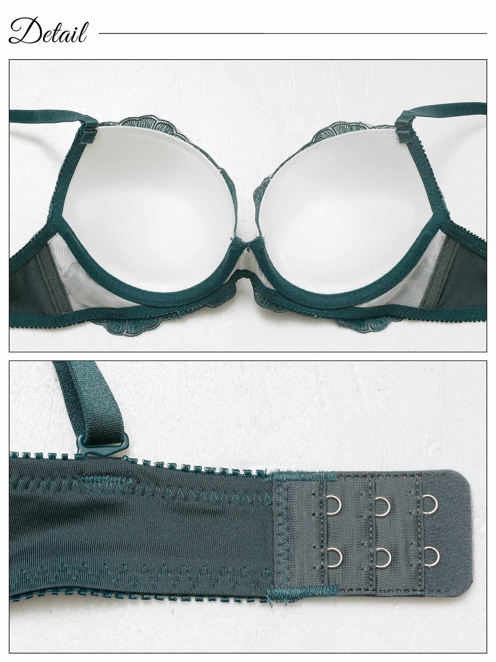 6/30新作!ディープフラワーグレイスブラジャー&フルバックショーツ