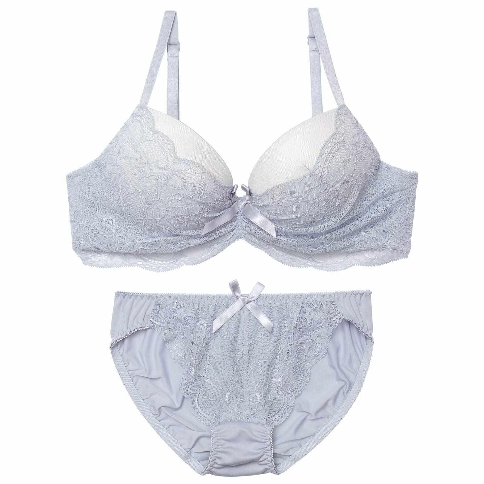 1/10再販!ギャザーリボンレーシィブラジャー&フルバックショーツ - 【公式】247Lingerie