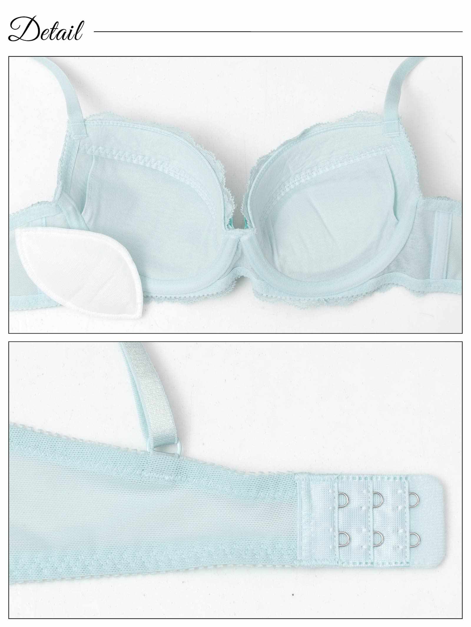 10/3新作!ガーリーピュアレースブラジャー&フルバックショーツ