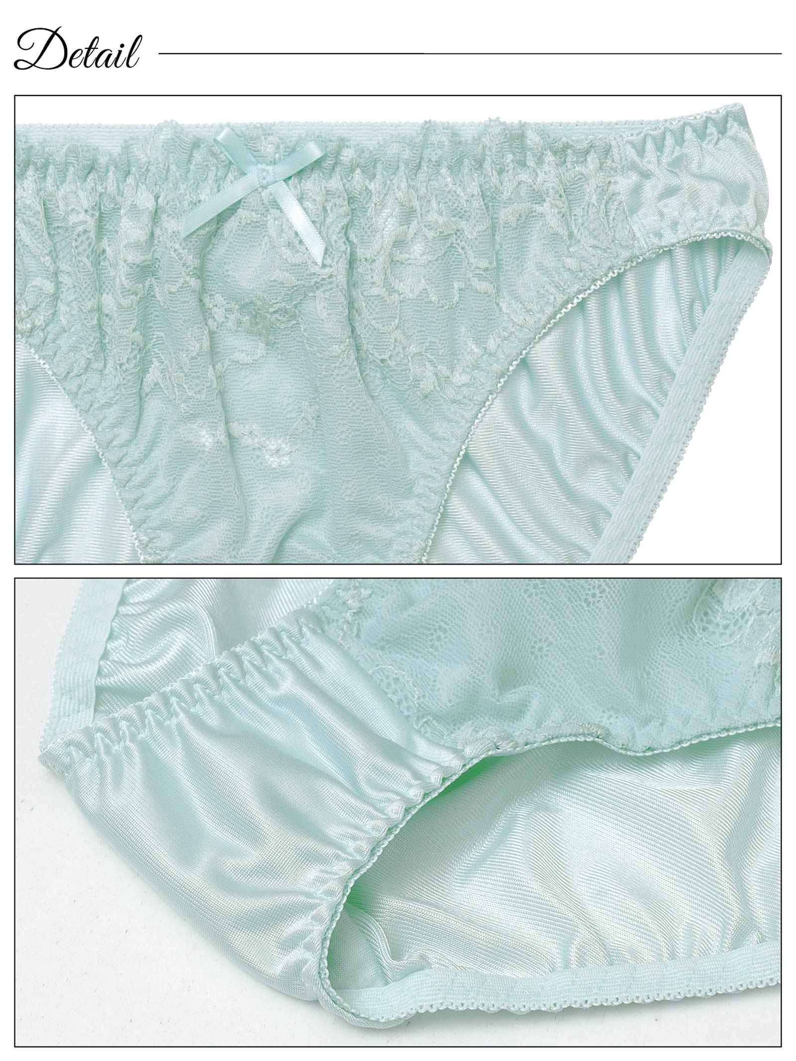 10/3新作!ガーリーピュアレースブラジャー&フルバックショーツ