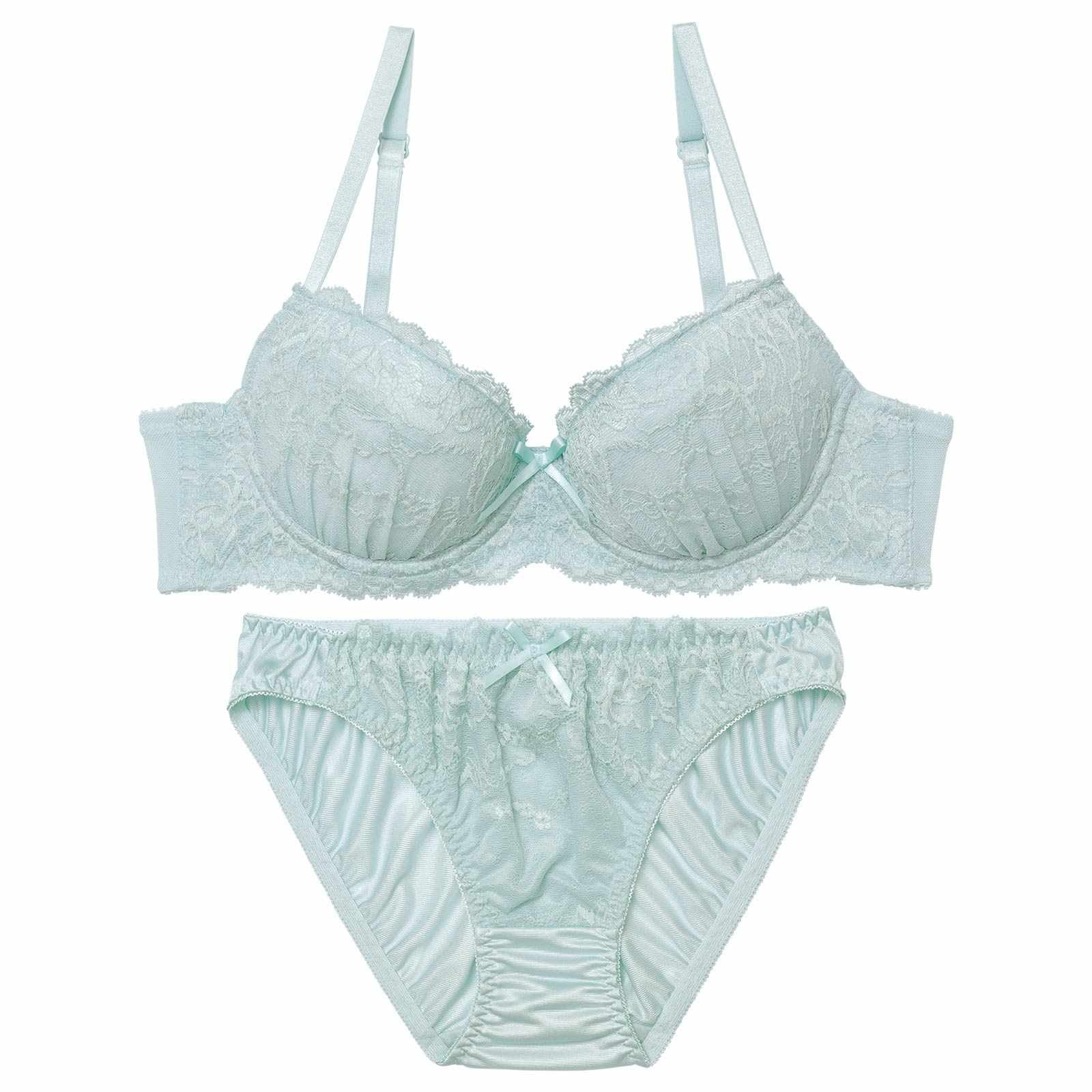 10/3新作!ガーリーピュアレースブラジャー&フルバックショーツ