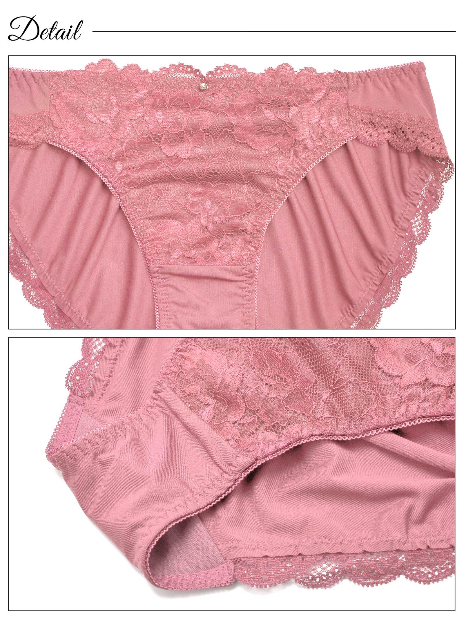 エレガントフローラル育乳脇高ブラジャー&フルバックショーツ - 【公式】247Lingerie