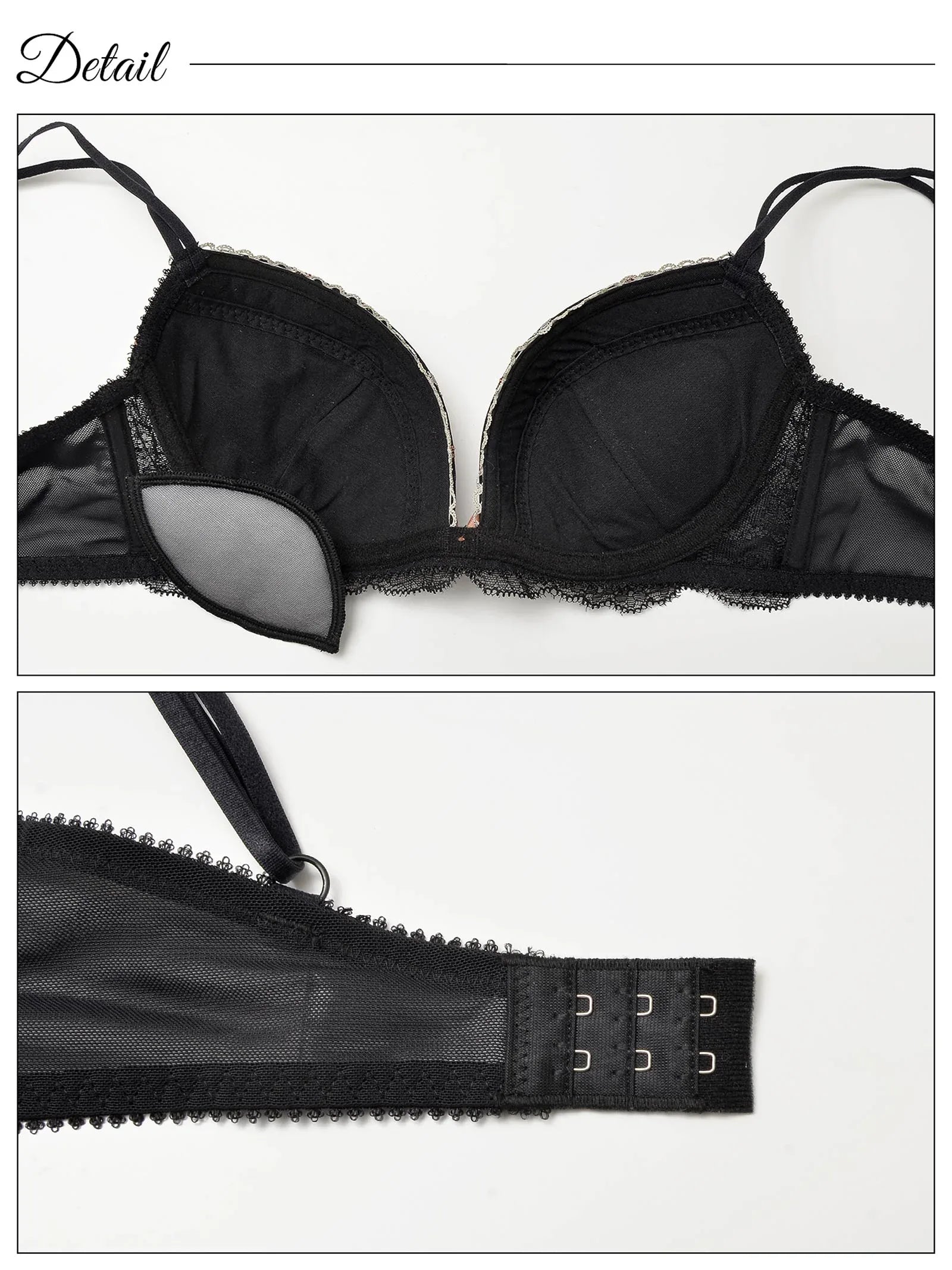 ファンシーリボンローズブラジャー&フルバックショーツ - 【公式】247Lingerie