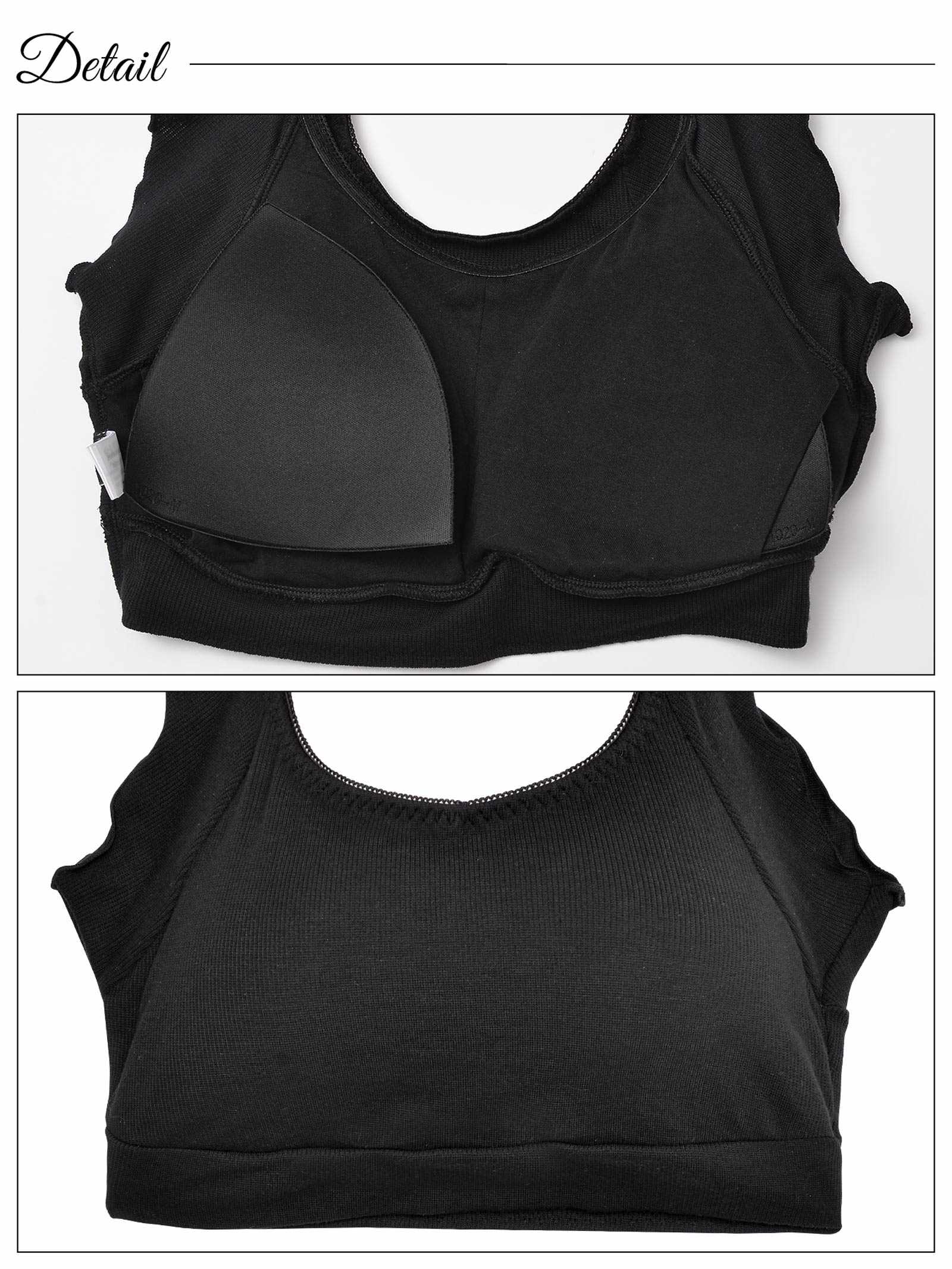 【ノンワイヤー】ナチュラルフリルリブブラジャー&フルバックショーツ