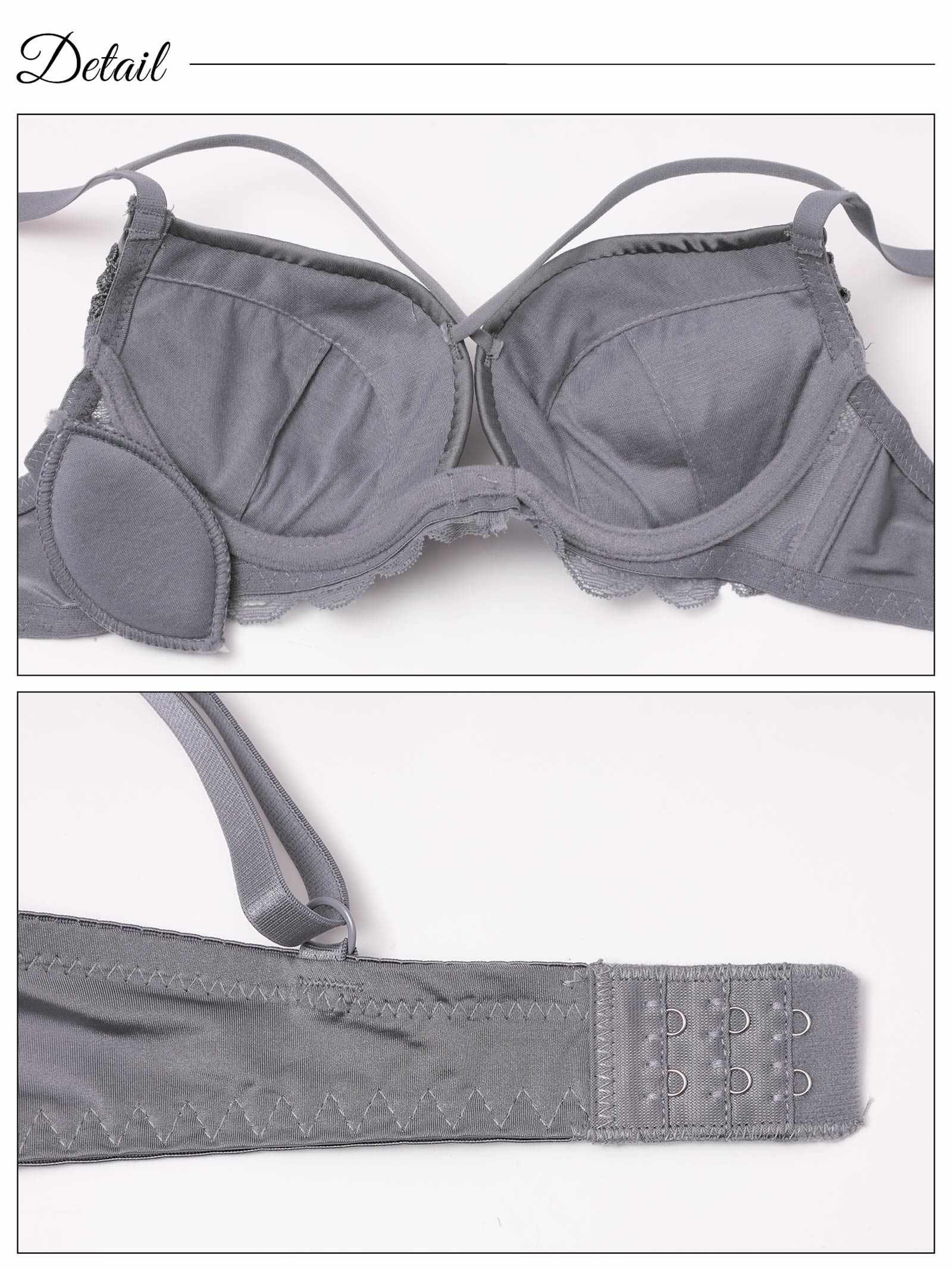 【3点セット】ケミカルローズコードブラジャー&フルバック&Tバックショーツ - 【公式】247Lingerie