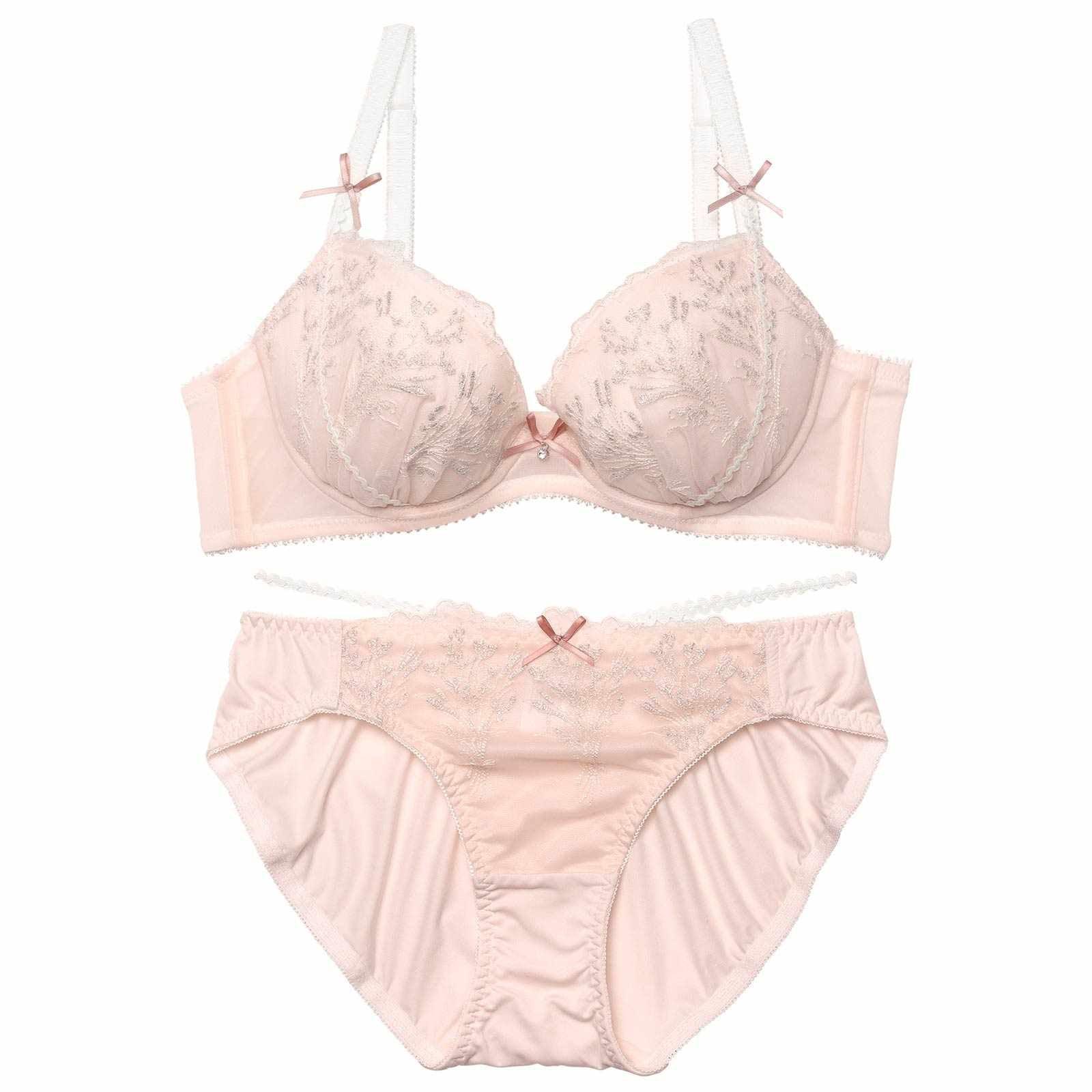 メルティリボンブーケブラジャー&フルバックショーツ - 【公式】247Lingerie