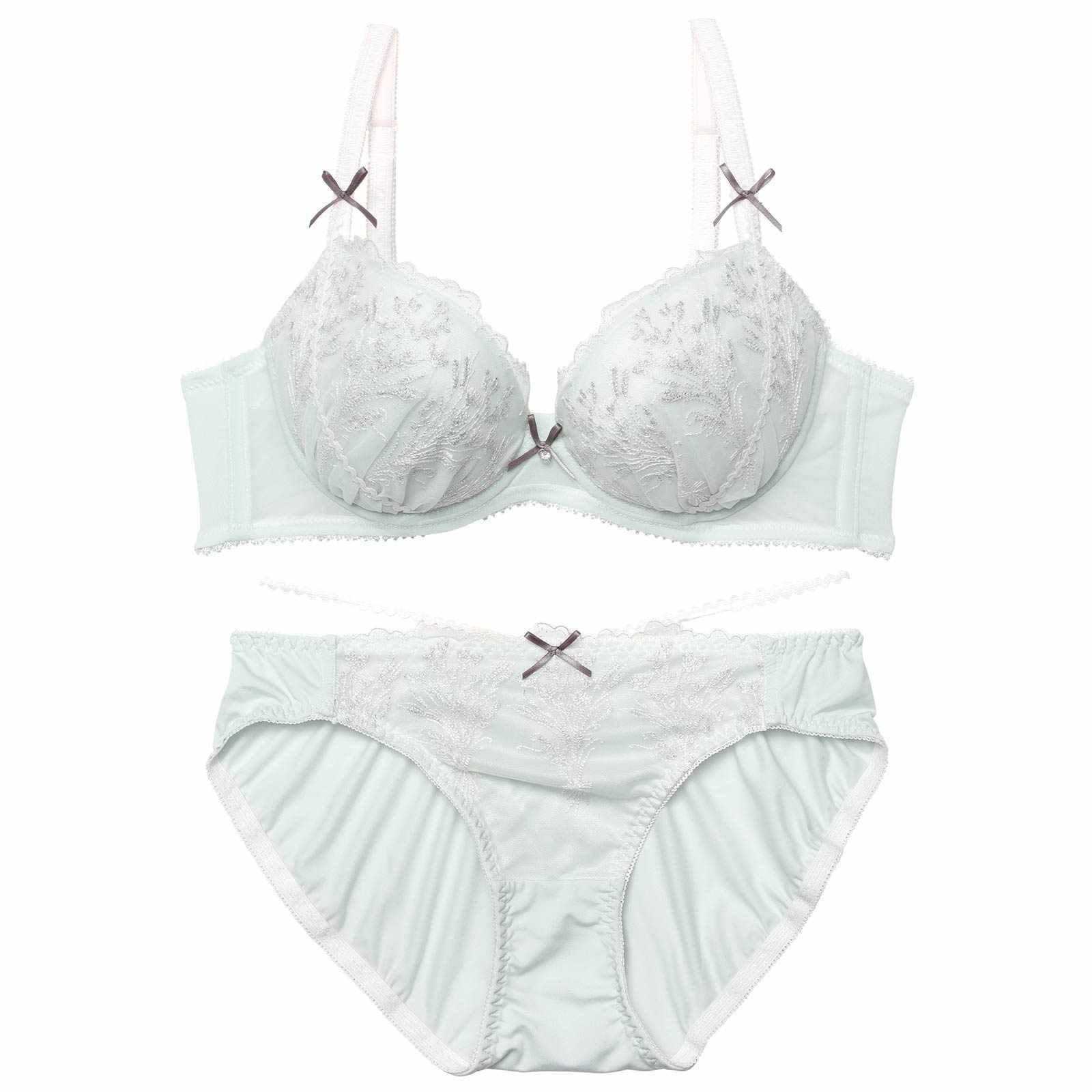 メルティリボンブーケブラジャー&フルバックショーツ - 【公式】247Lingerie