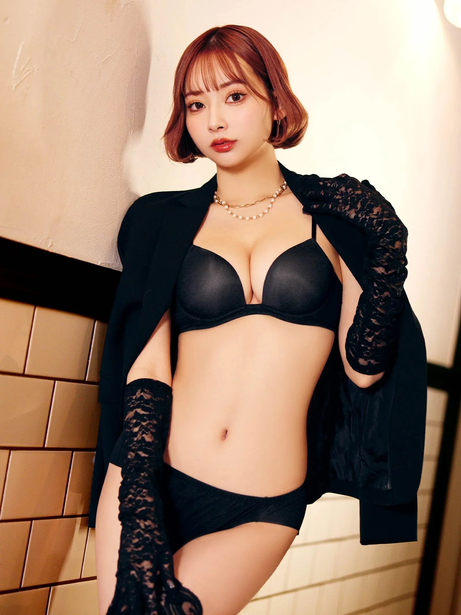 シンプルカットシームレス育乳脇高ブラジャー&フルバックショーツ - 【公式】247Lingerie