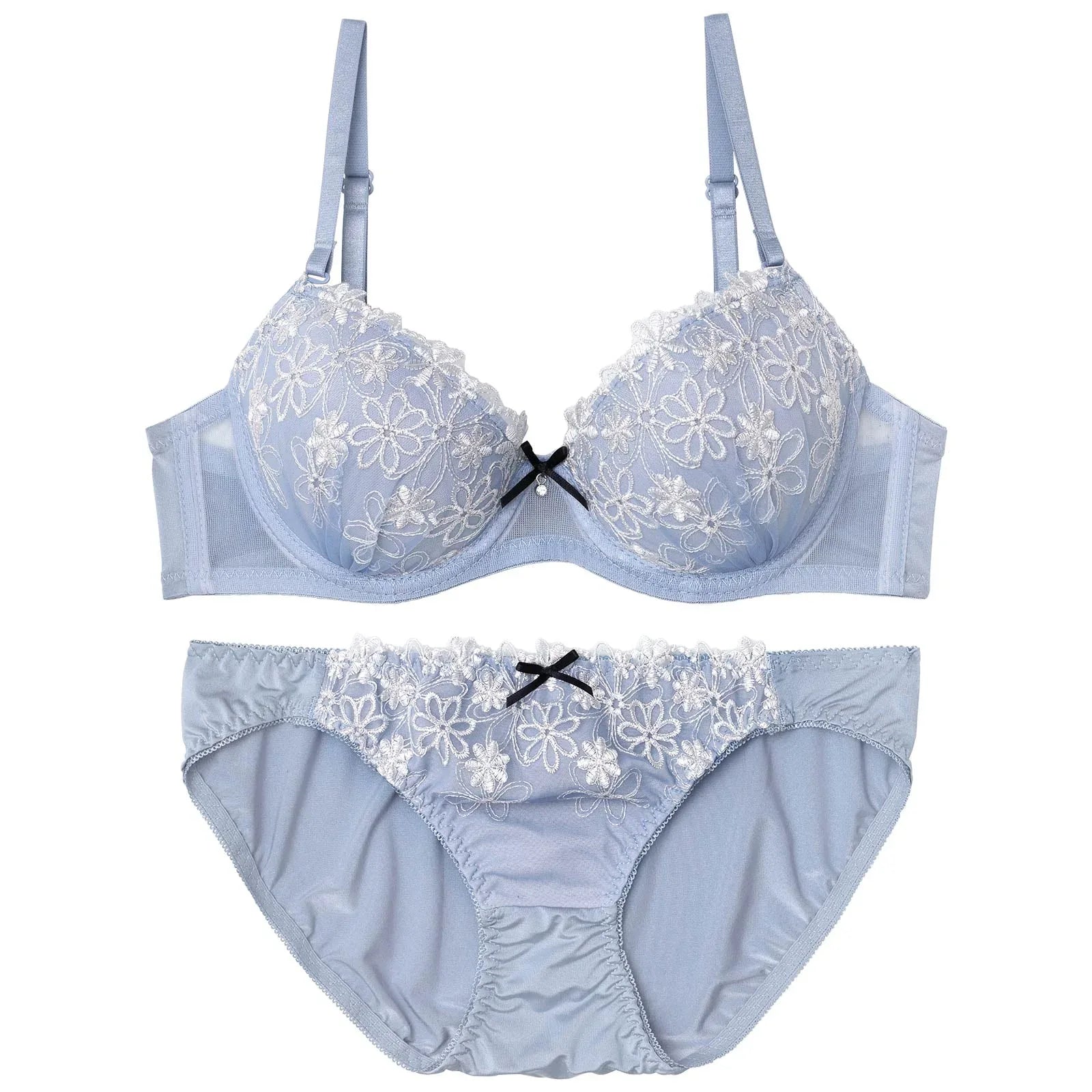 フェアリーシャインフルールブラジャー&フルバックショーツ - 【公式】247Lingerie