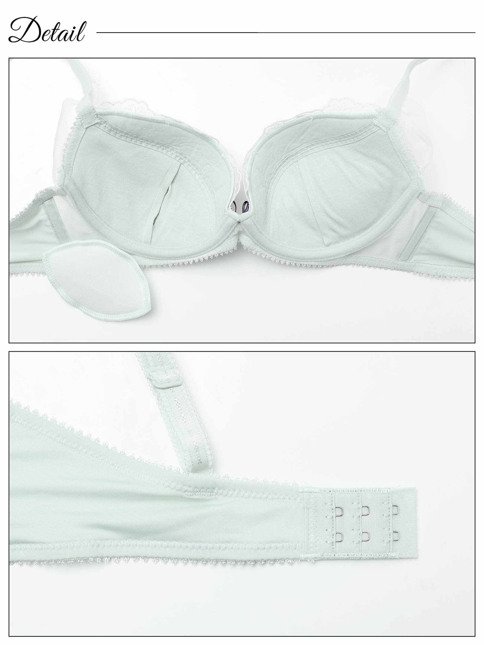 1/24新作!フラッフィーチュールフラワーブラジャー&フルバックショーツ