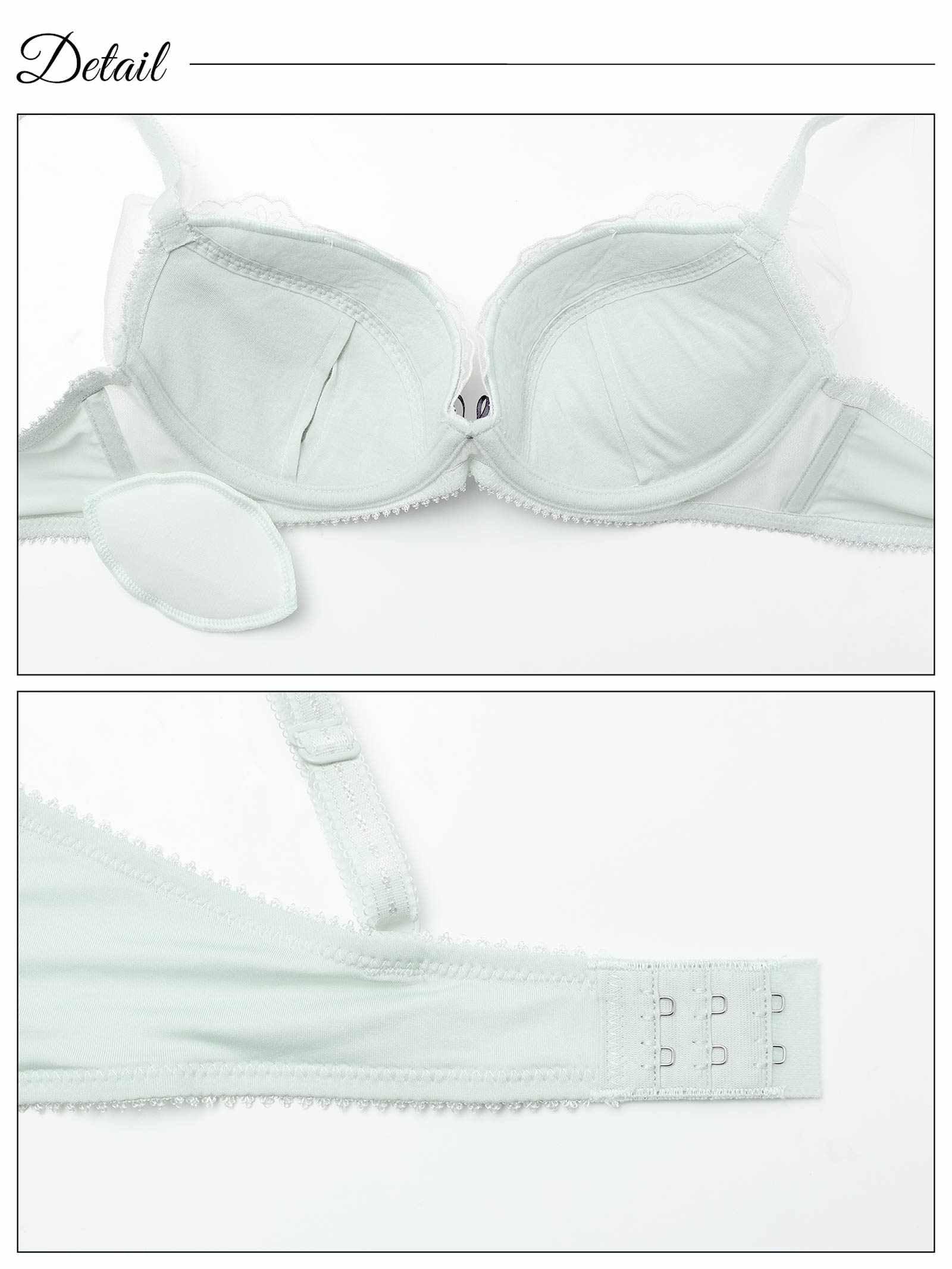 フラッフィーチュールフラワーブラジャー&フルバックショーツ - 【公式】247Lingerie