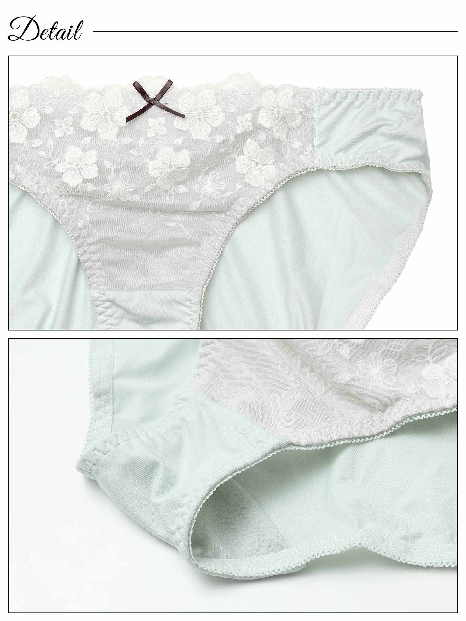 1/24新作!フラッフィーチュールフラワーブラジャー&フルバックショーツ