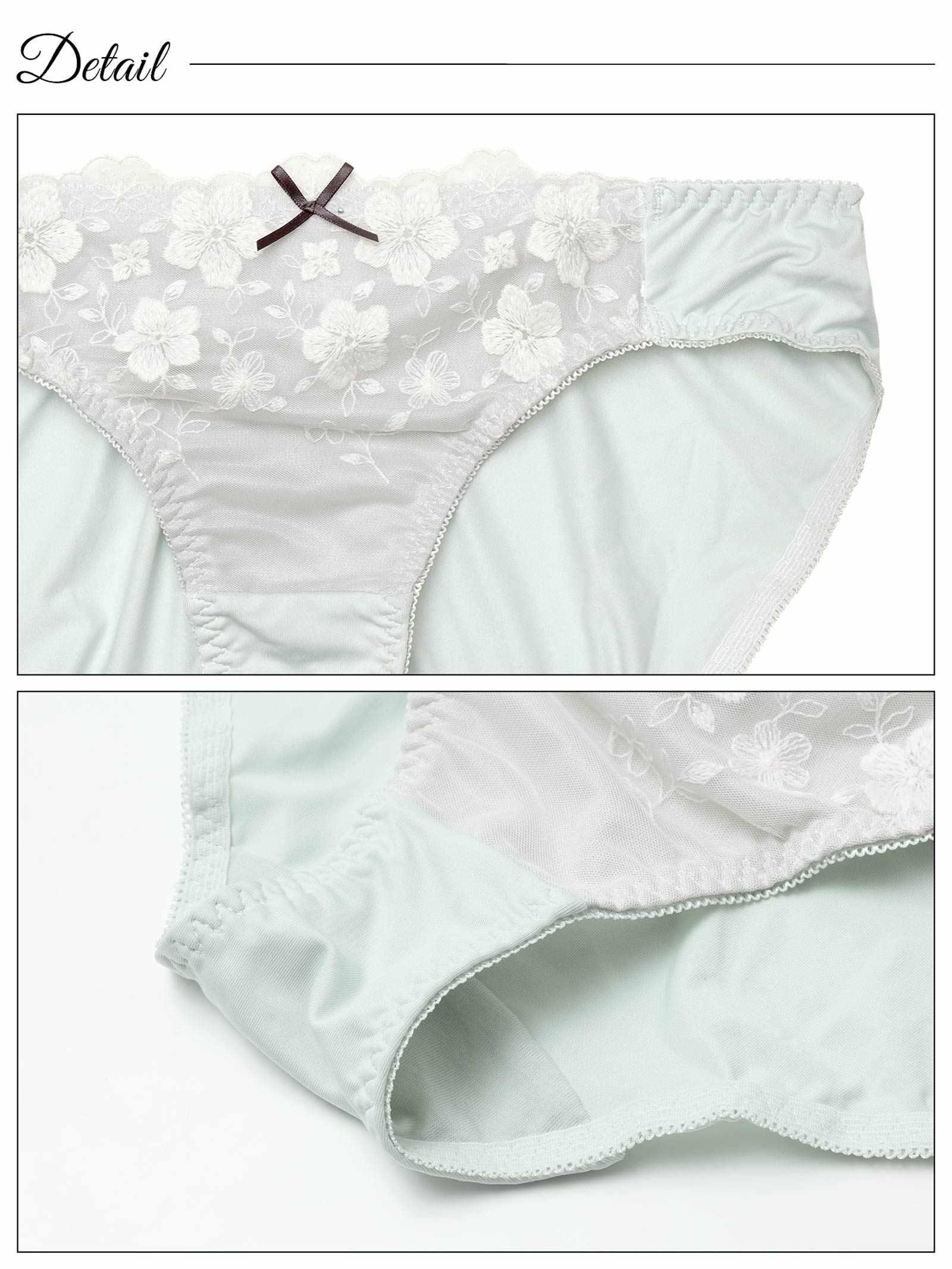 フラッフィーチュールフラワーブラジャー&フルバックショーツ - 【公式】247Lingerie