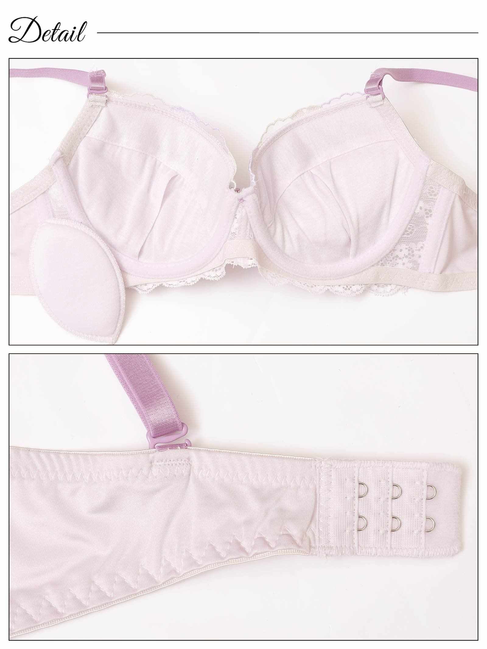 4/21新作!メルティペールフローラルブラジャー&フルバックショーツ