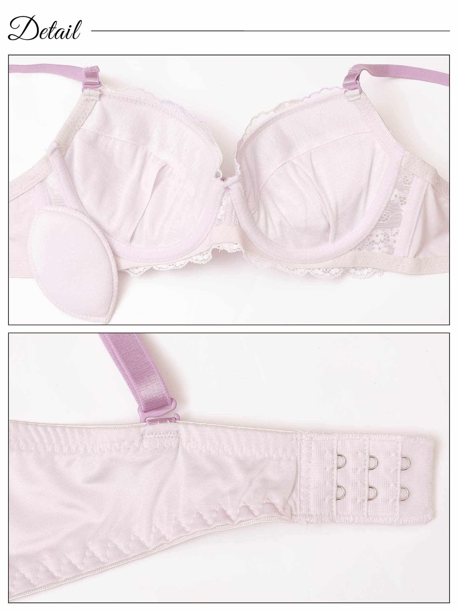 メルティペールフローラルブラジャー&フルバックショーツ - 【公式】247Lingerie