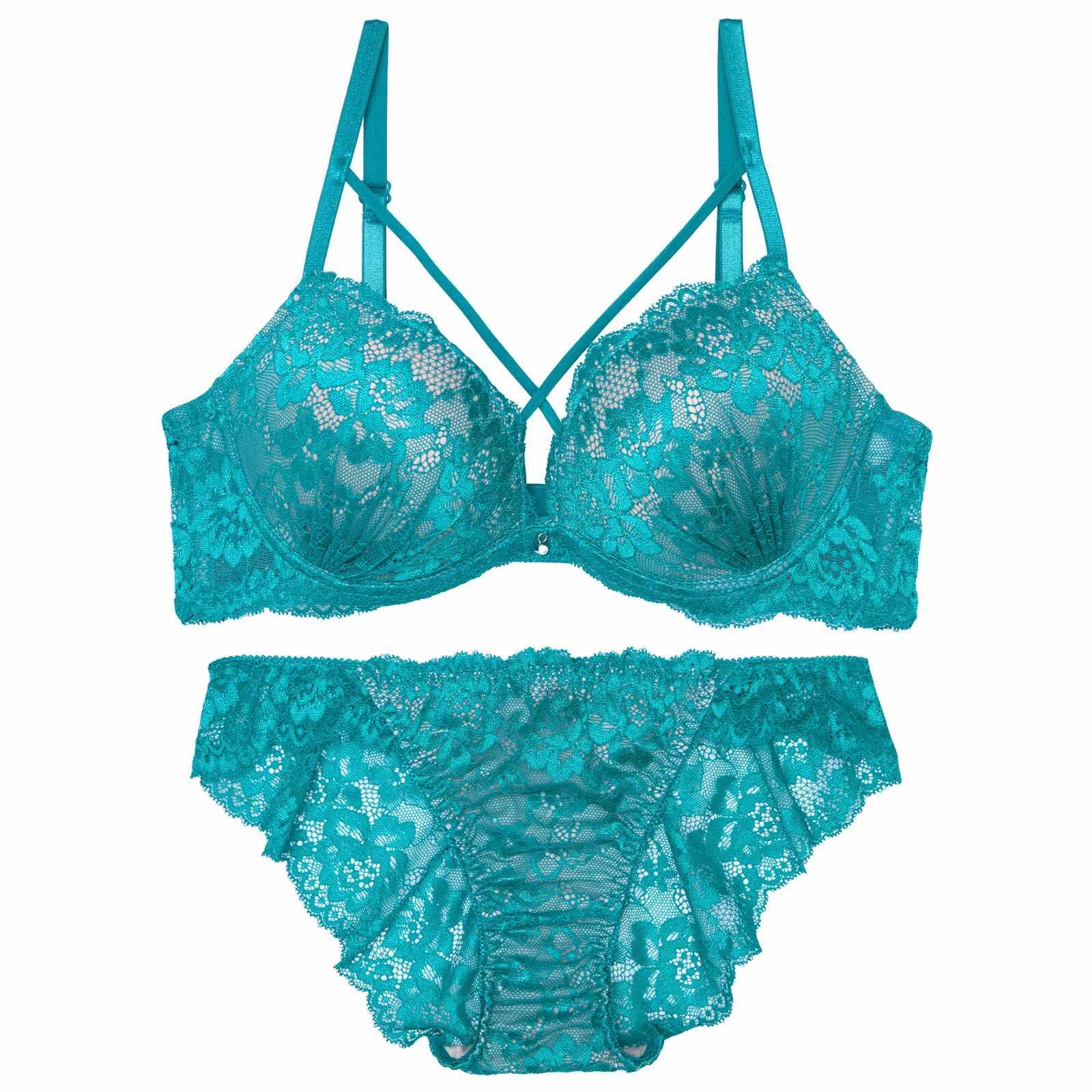 3/11再販!【三上悠亜着用】クロスヌーディーレースブラジャー&バック透けフルバックショーツ