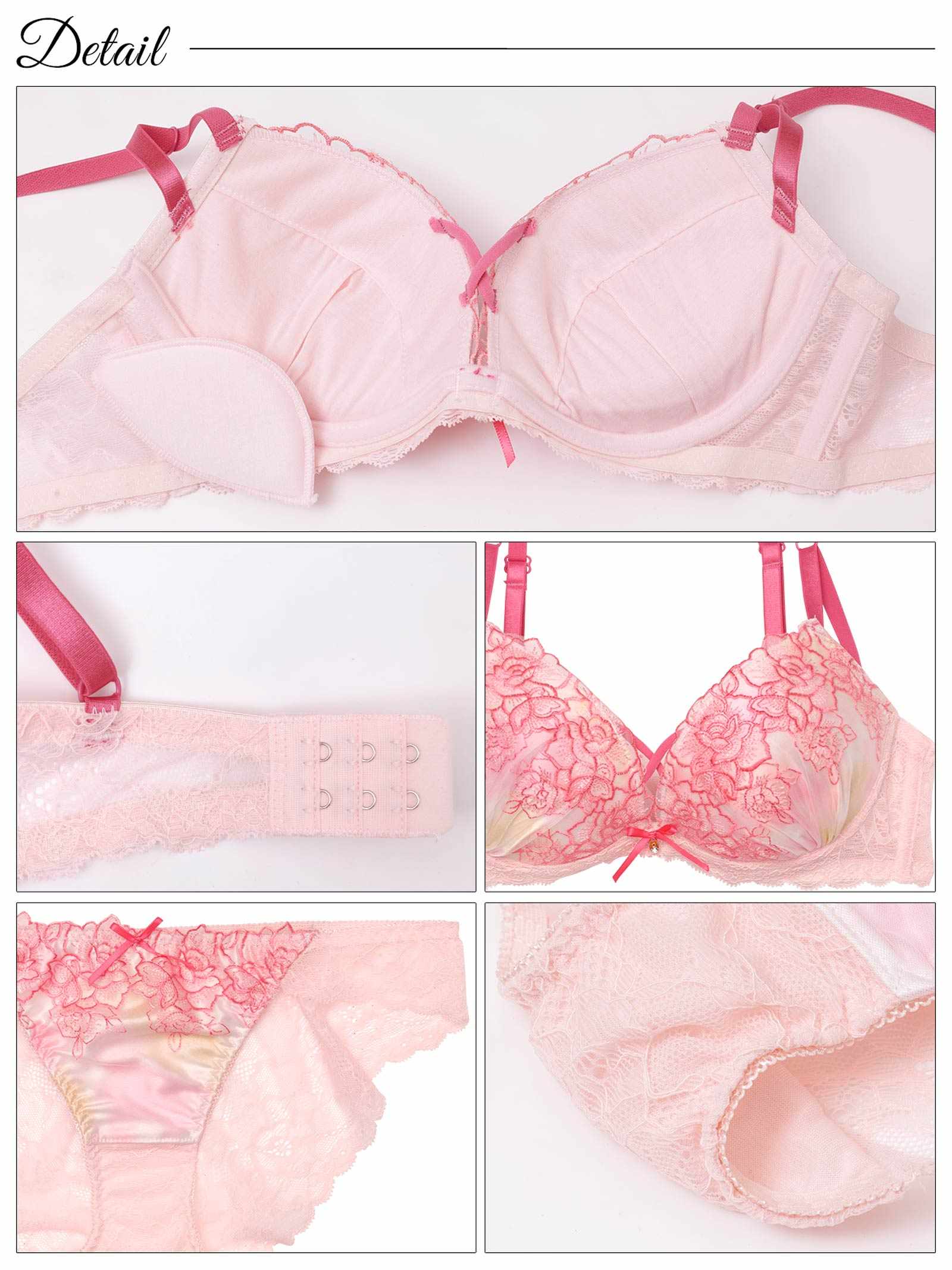 9/19新作!【三上悠亜着用】マーブルベルローズブラジャー&バック透けフルバックショーツ