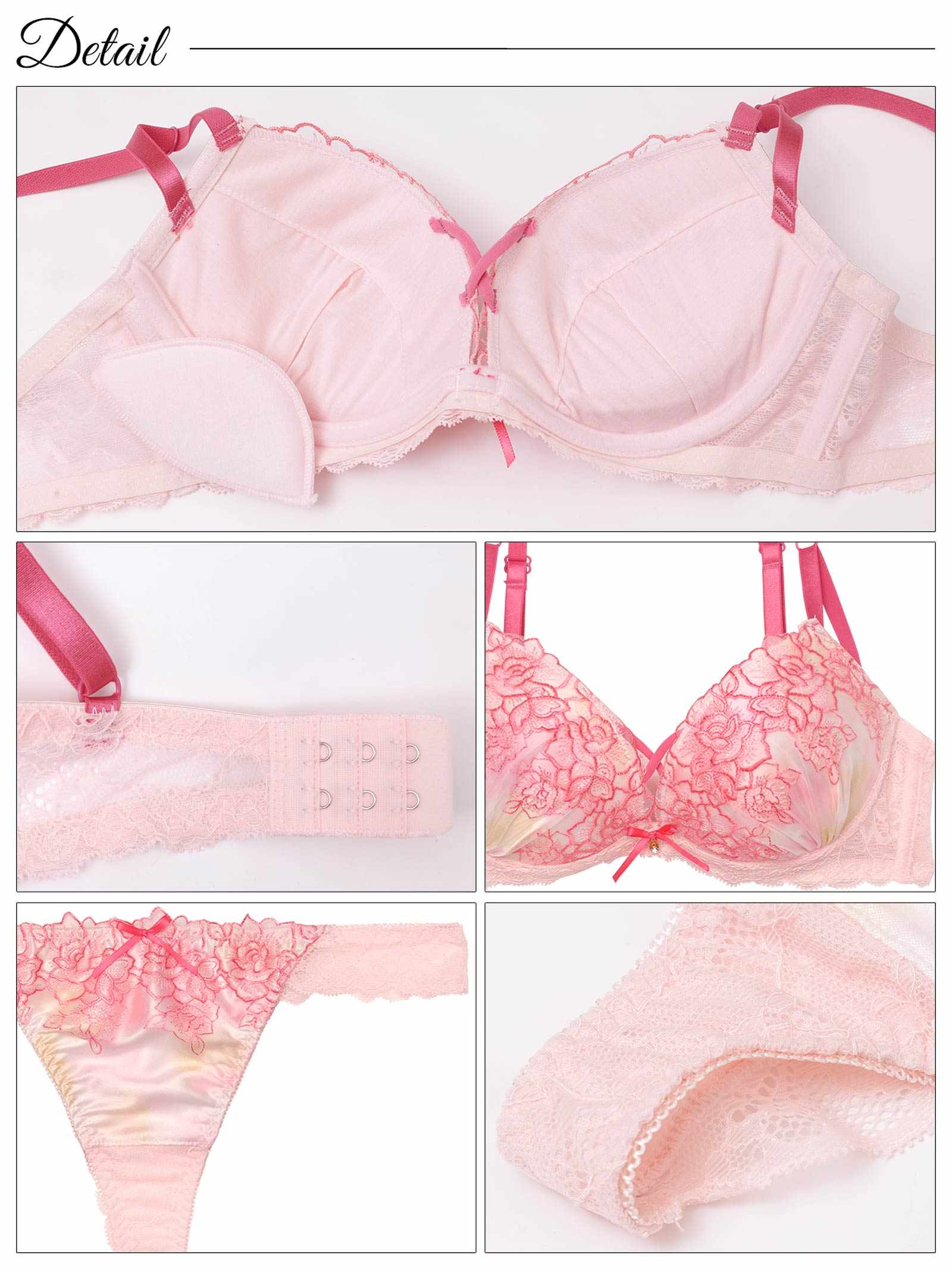 9/19新作!【三上悠亜着用】マーブルベルローズブラジャー&バック透けTバックショーツ