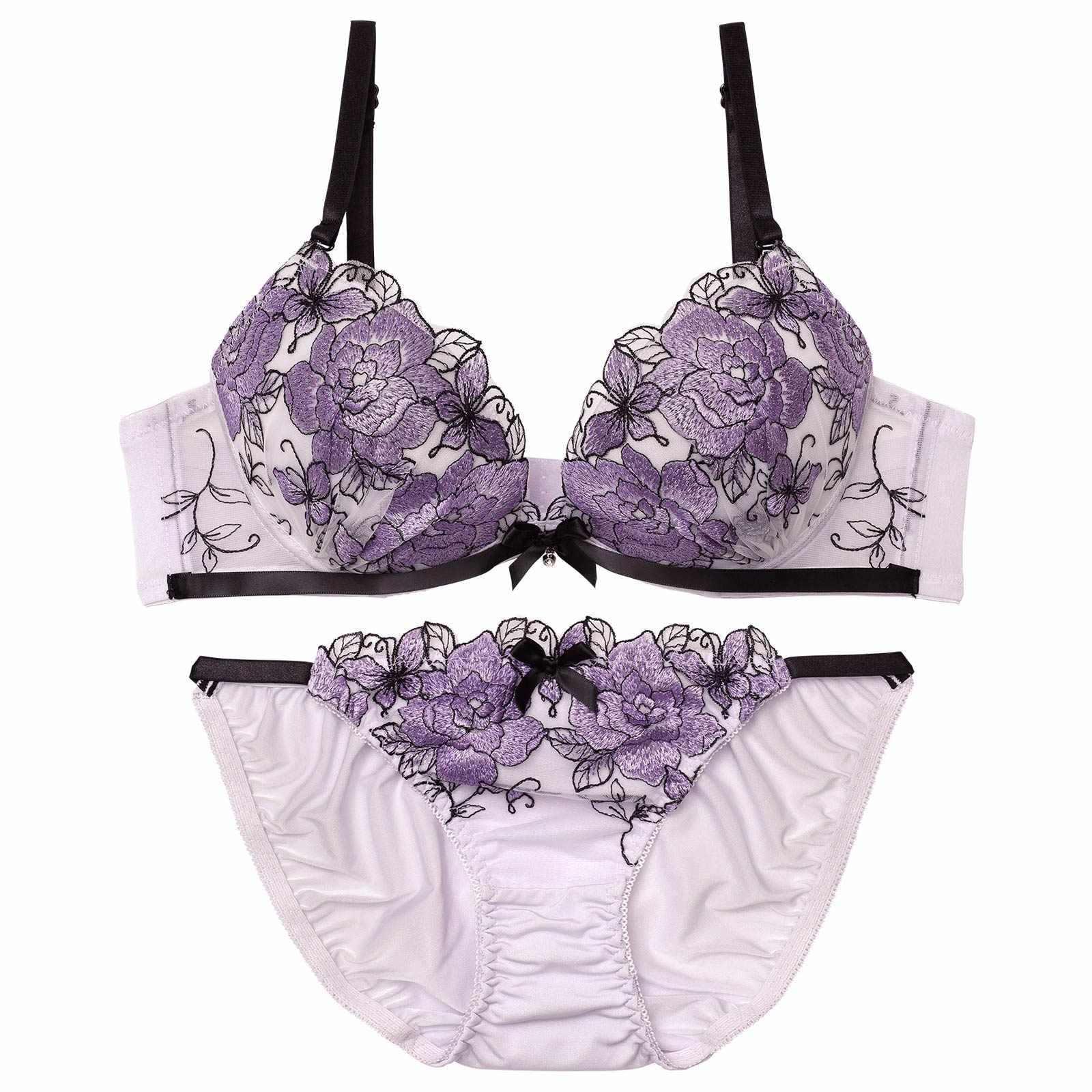 3/14再販!グラマラスローズブルームブラジャー&フルバックショーツ
