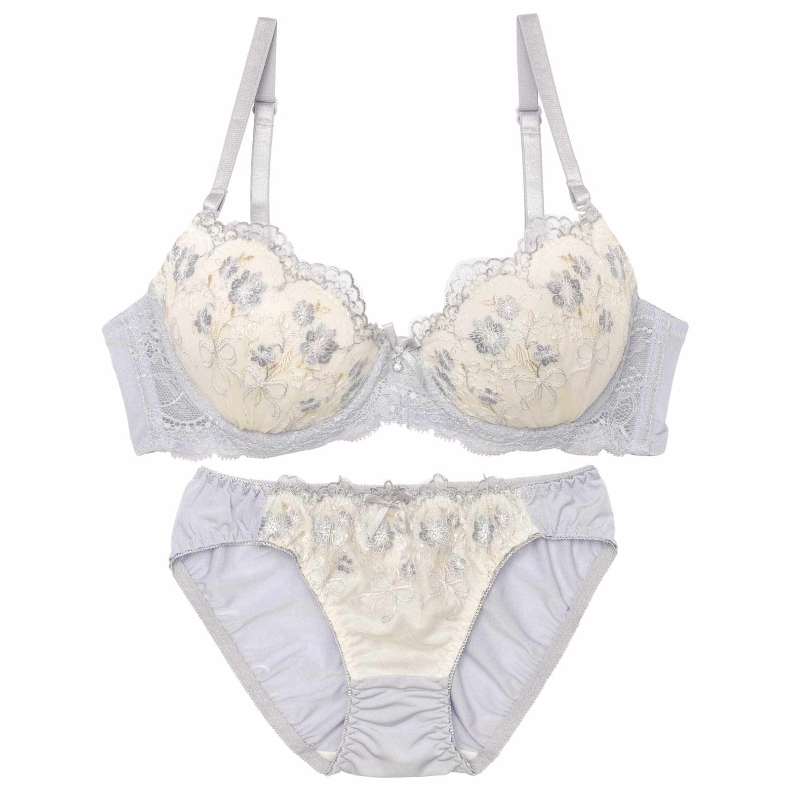 11/8再販!フェミニンダスティブーケブラジャー&フルバックショーツ