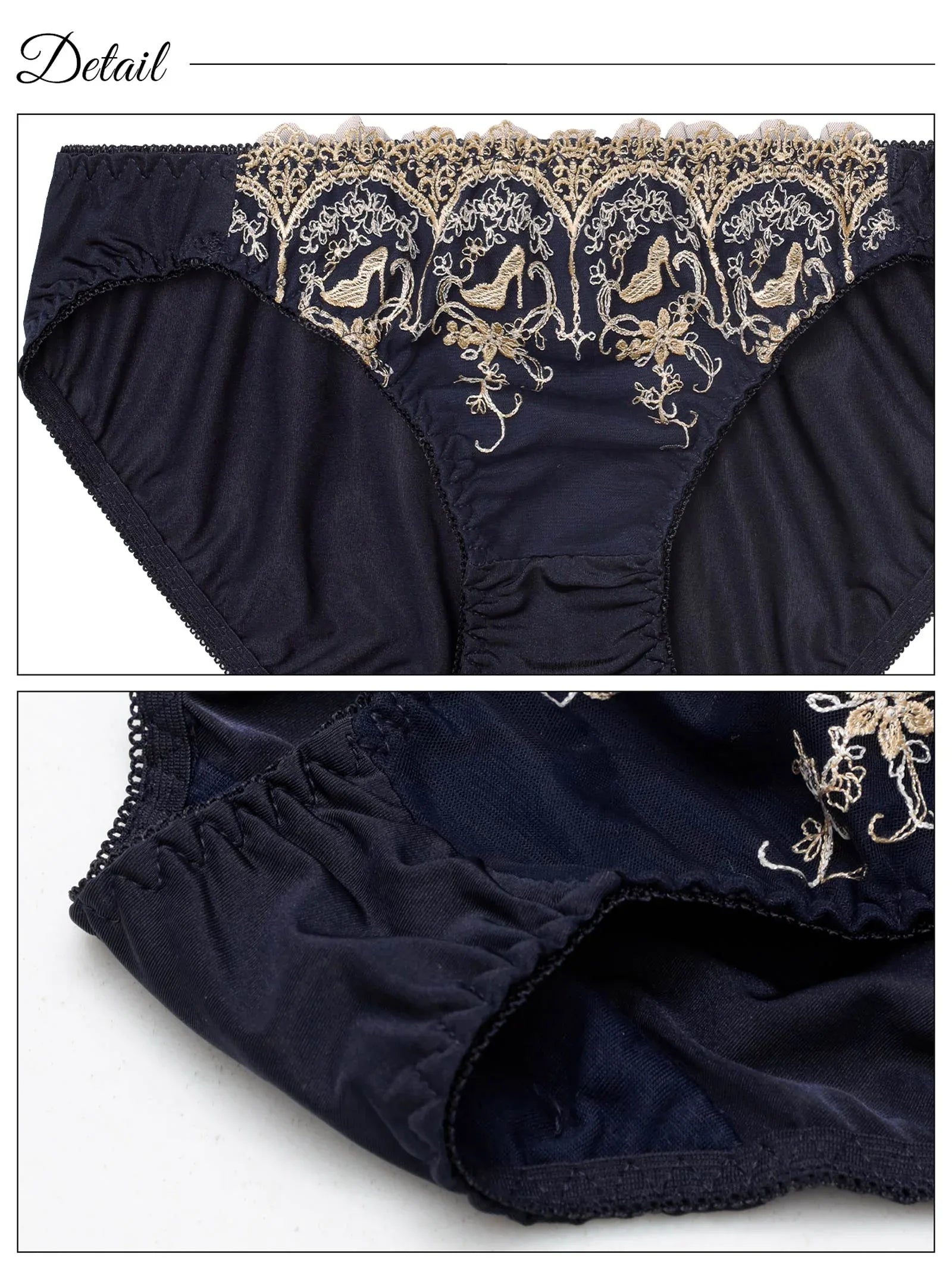 10/20新作!エレガントプリンセスヒールブラジャー&フルバックショーツ