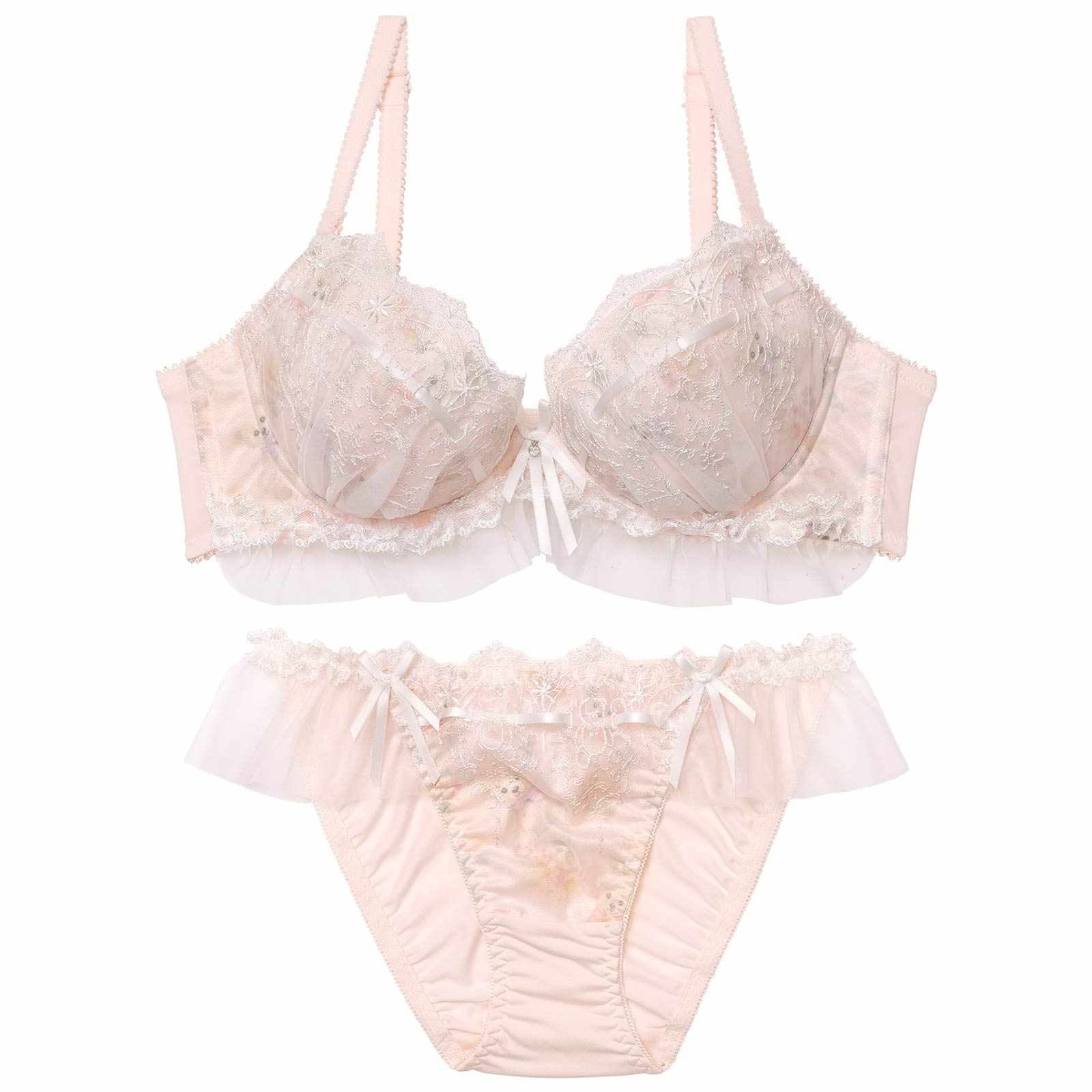 フェアリーテディベアブラジャー&フルバックショーツ