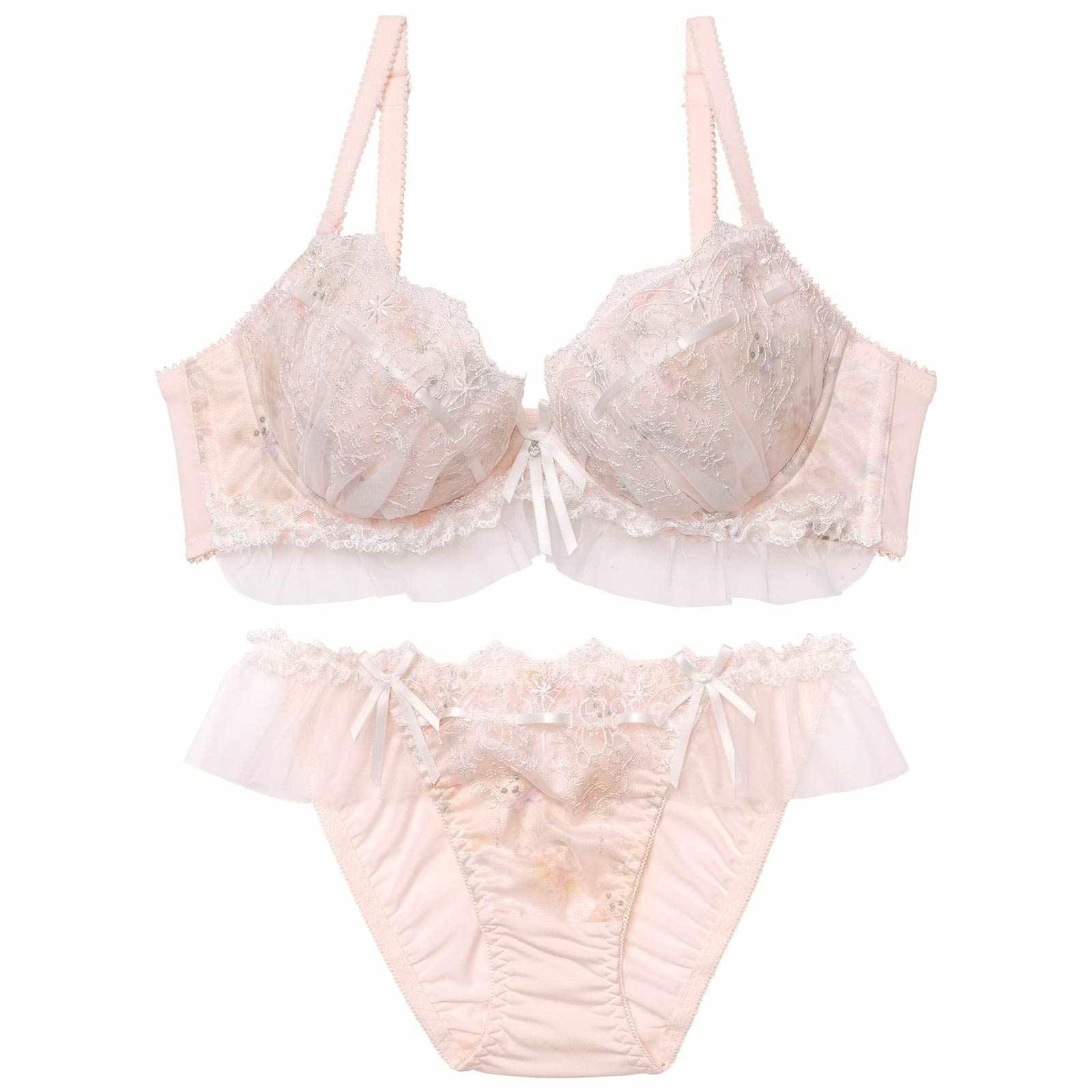 フェアリーテディベアブラジャー&フルバックショーツ