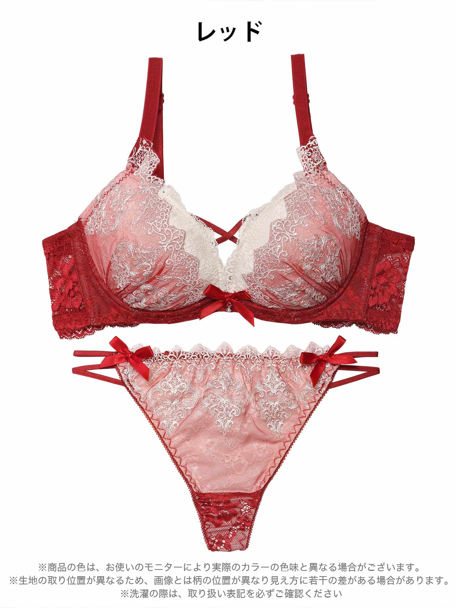 12/12新作!【EFサイズ】エレガントエンブロイダリー育乳脇高ブラジャー&バック透けTバックショーツ