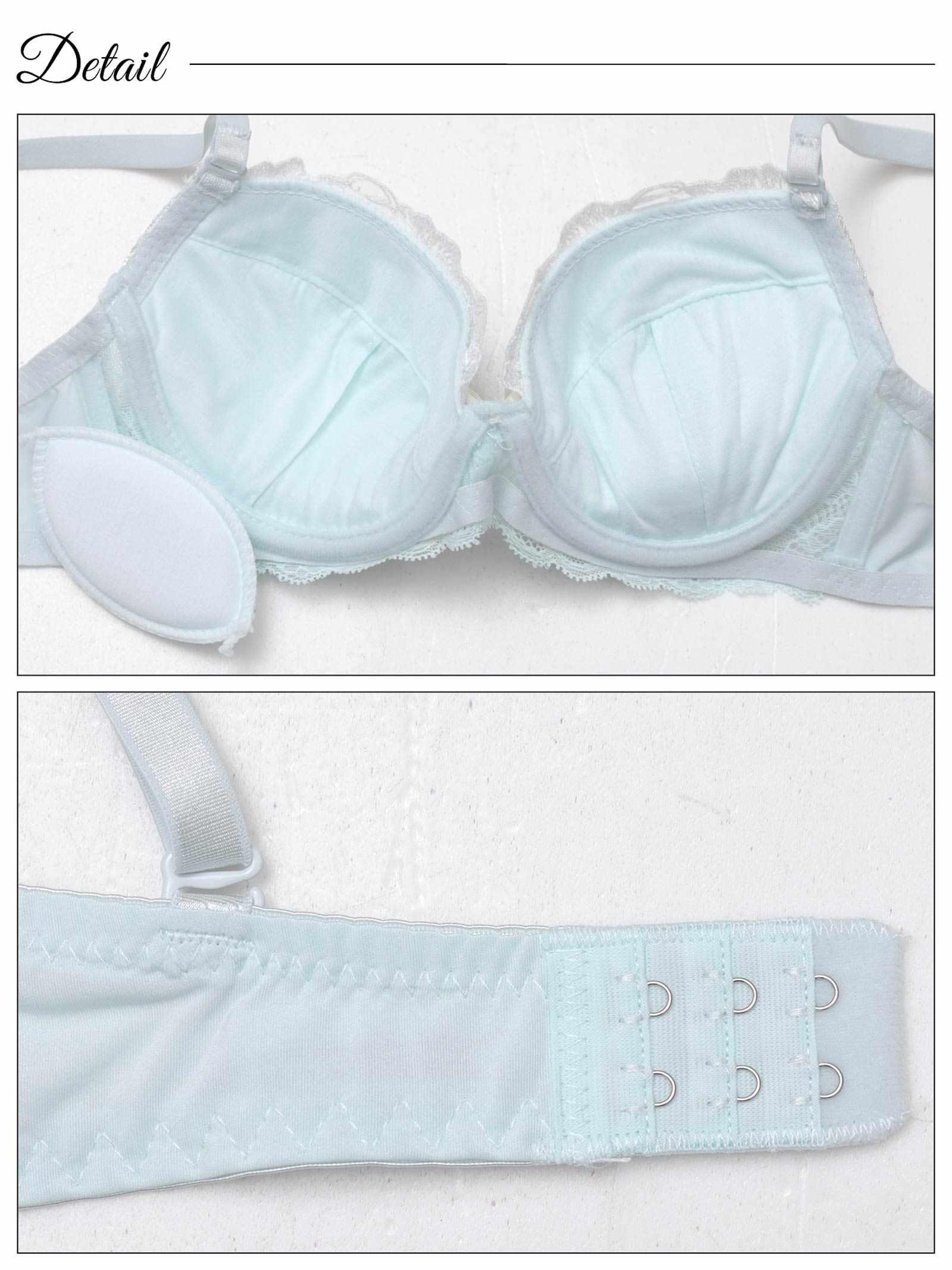 9/3新作!ダズリンペールフラワーブラジャー&フルバックショーツ