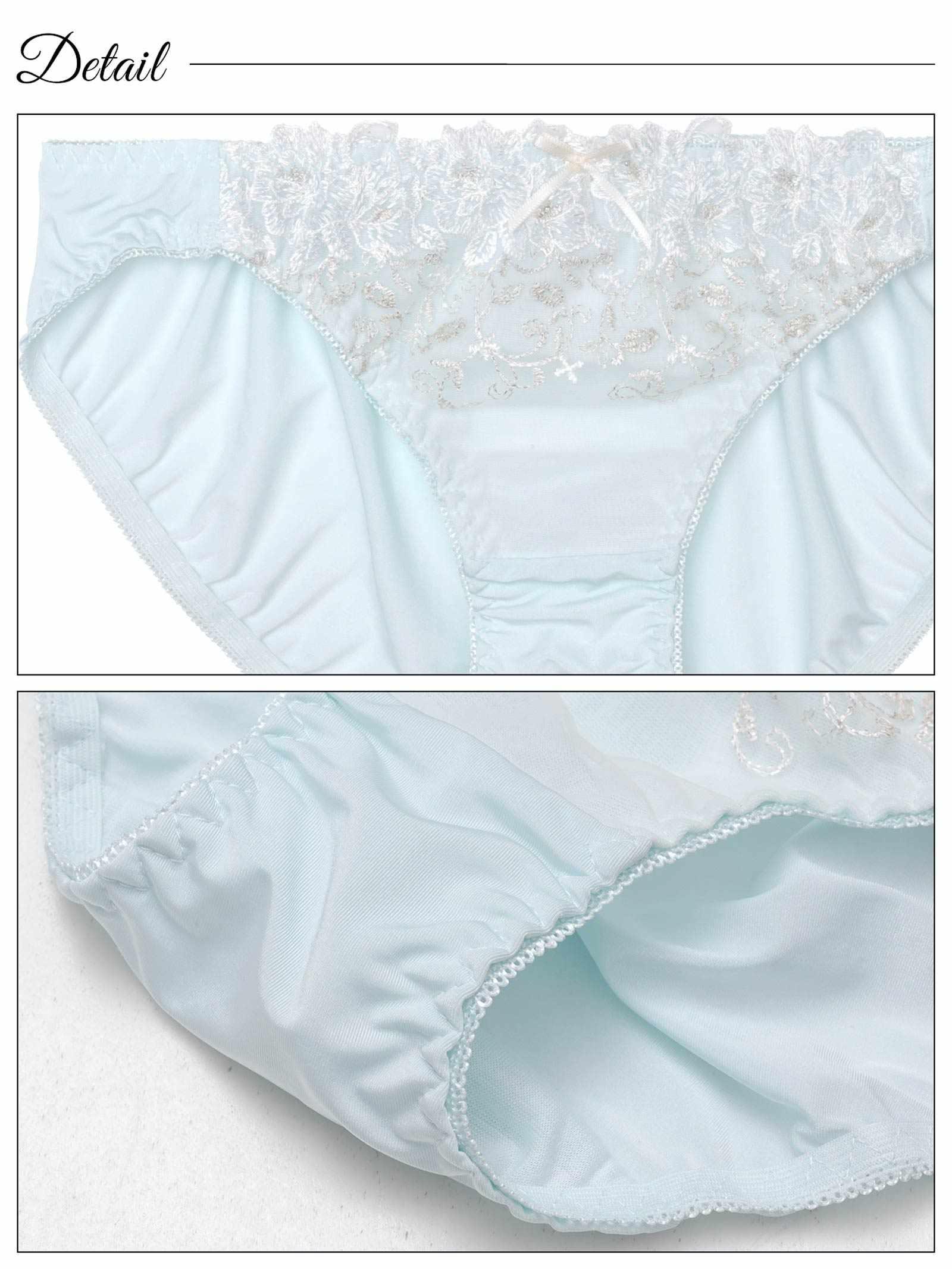 9/3新作!ダズリンペールフラワーブラジャー&フルバックショーツ