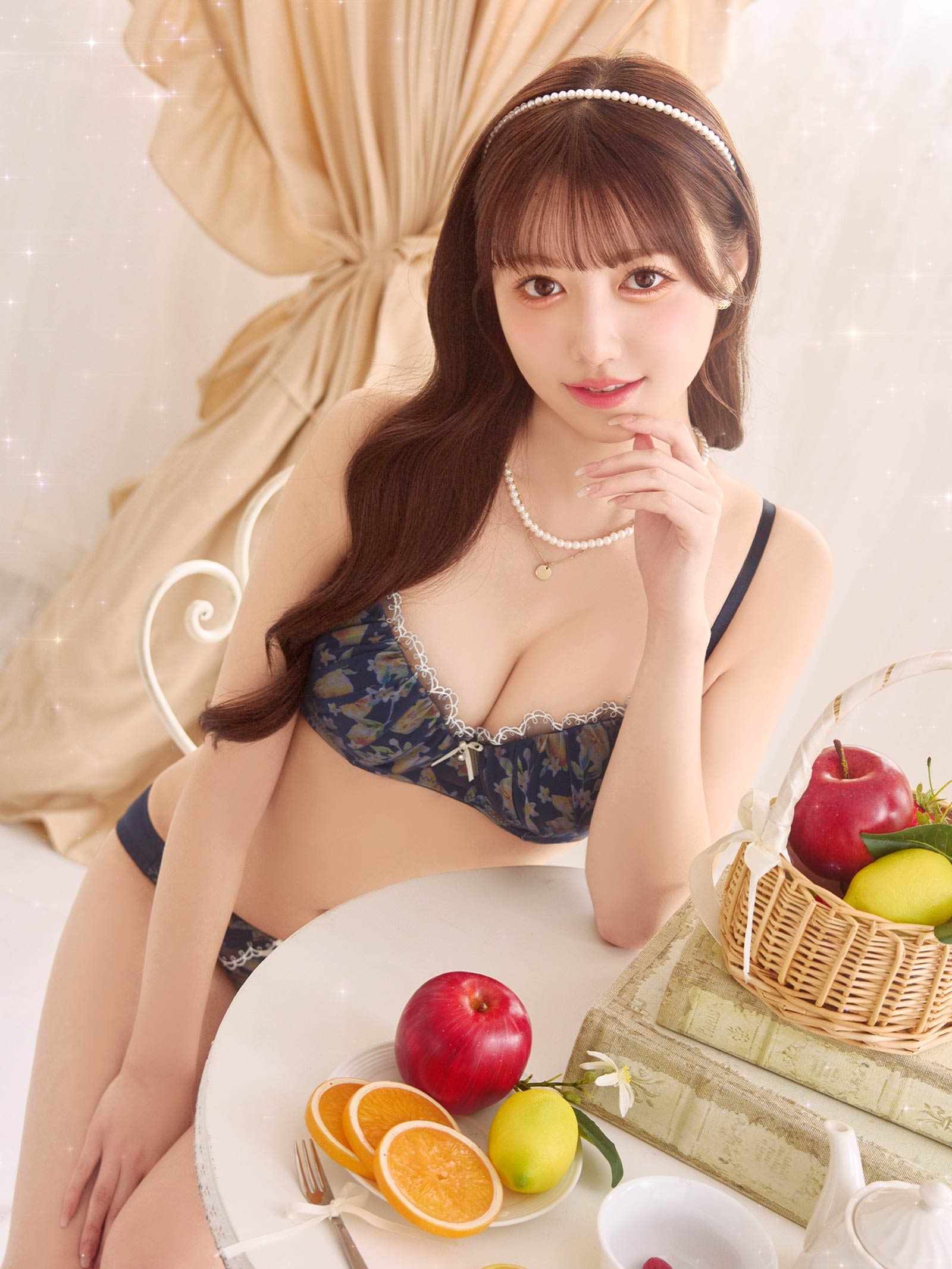 5/11新作!シトラスフルールシフォンブラジャー&フルバックショーツ