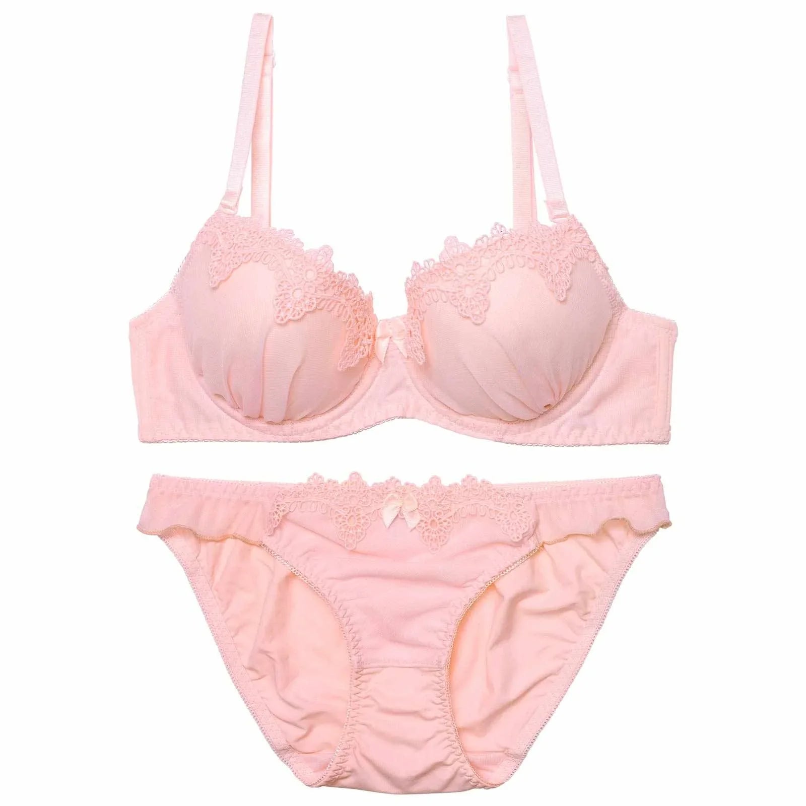 ミルキーピュアケミカルブラジャー&フルバックショーツ - 【公式】247Lingerie