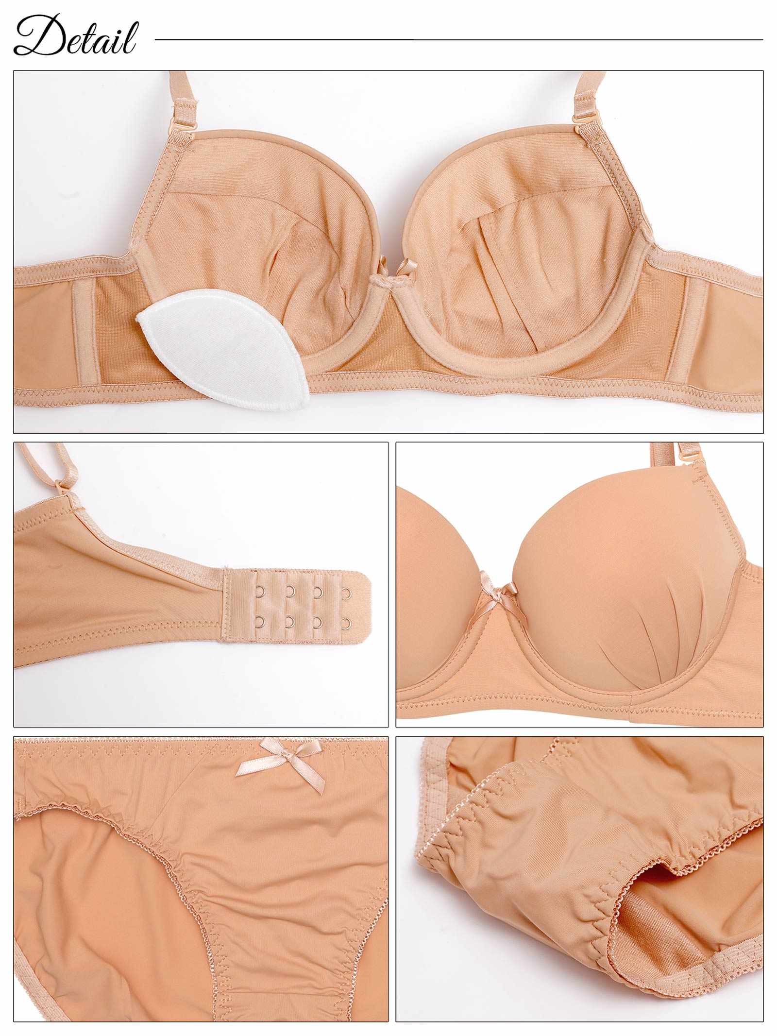 1/15新作!ナチュラルマットレディ育乳脇高ブラジャー&フルバックショーツ