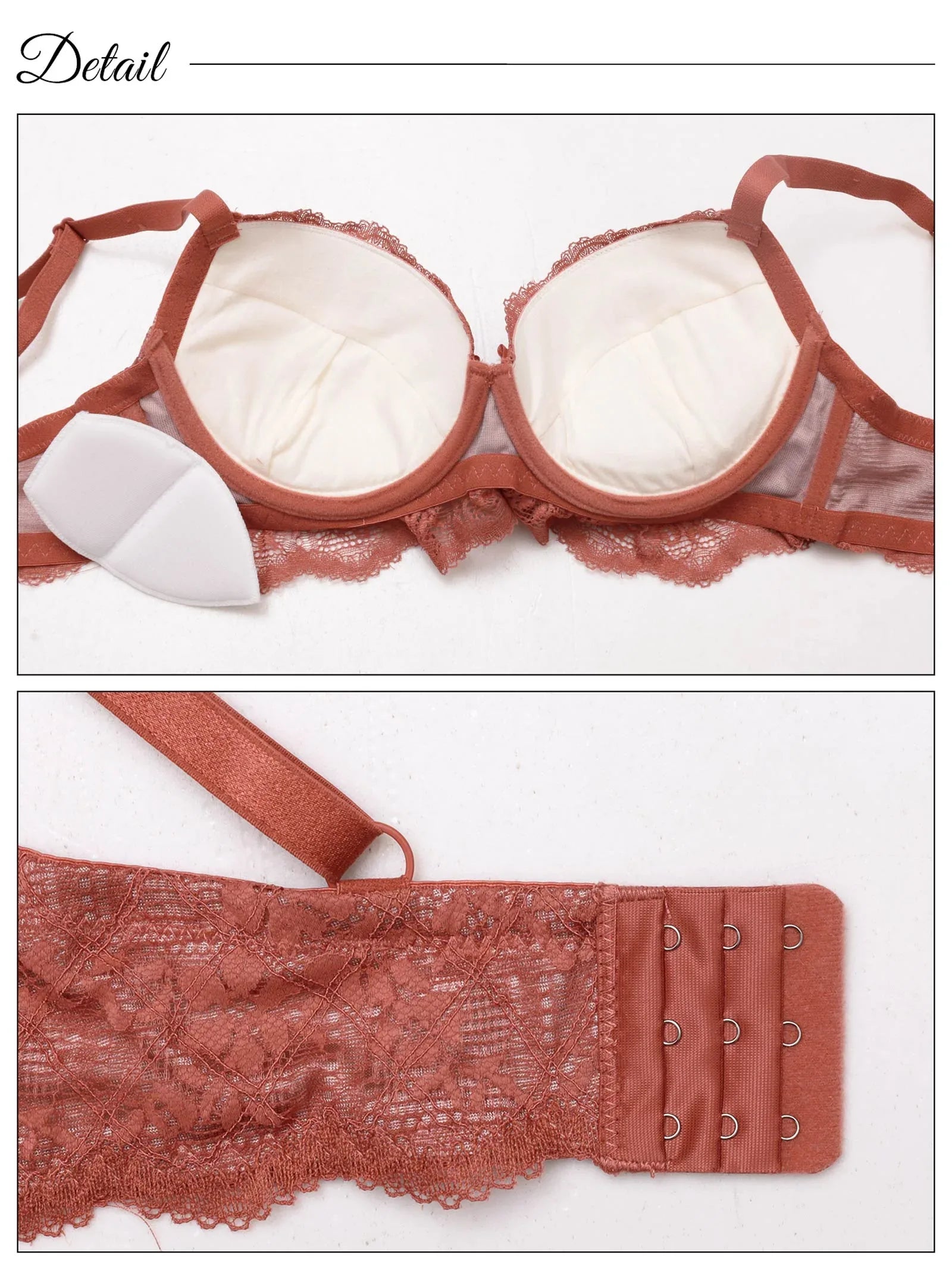 1/24再販!【EFサイズ】レーシィスカラップブラジャー&バック透けフルバックショーツ - 【公式】247Lingerie