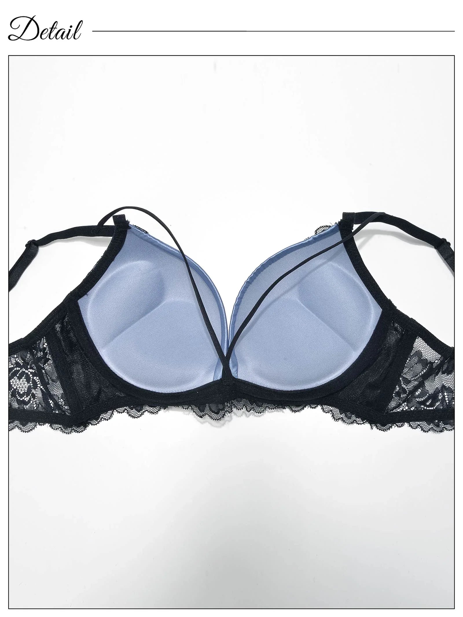 1/31再販!【三上悠亜着用】【GHサイズ】バイカラーフラワーレースサテンブラジャー&バック透けフルバックショーツ - 【公式】247Lingerie