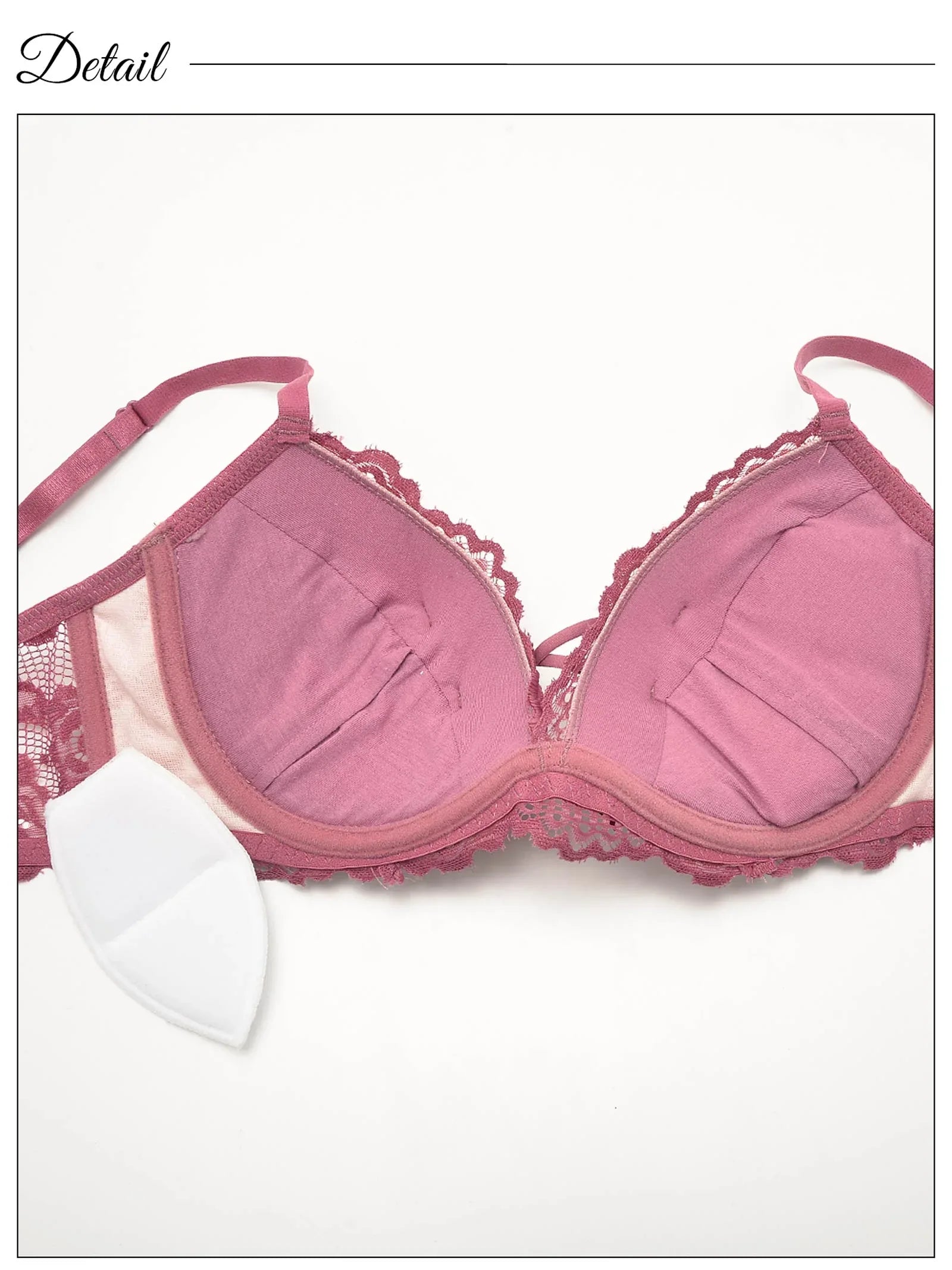 1/17再販!【EFサイズ】シャルマンシアーローズ育乳脇高ブラジャー&バック透けフルバックショーツ - 【公式】247Lingerie