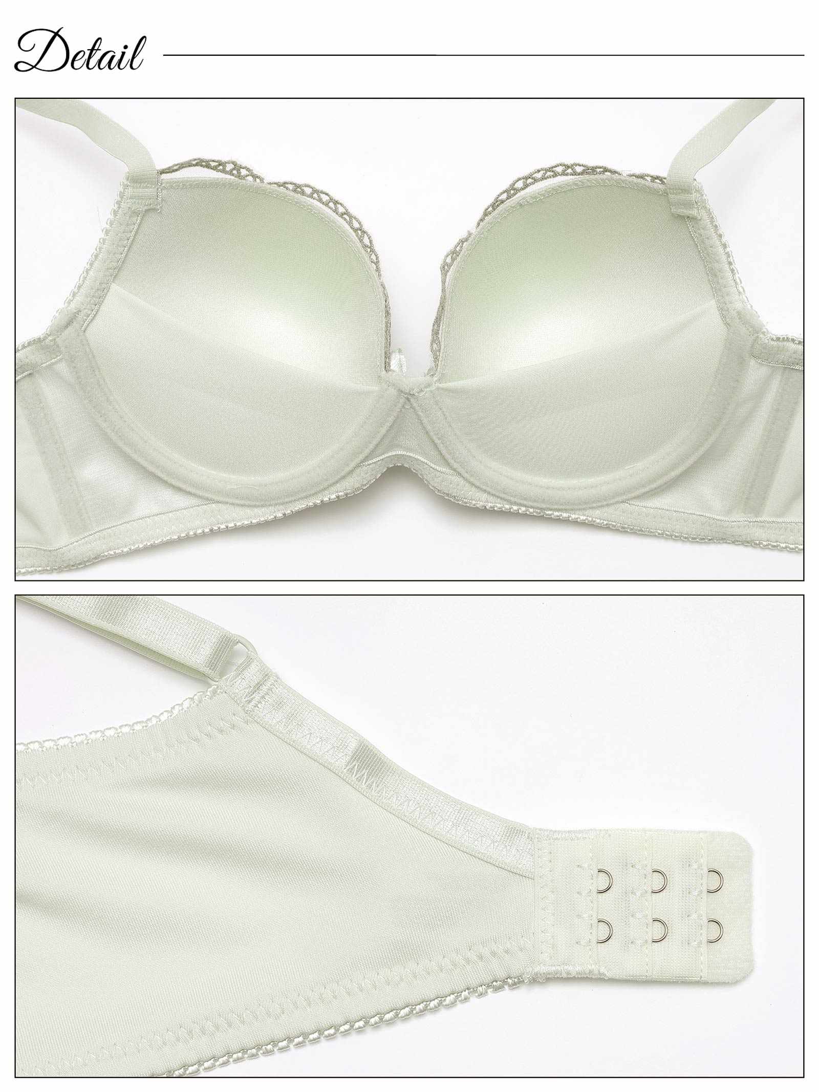 4/3新作!【ノンワイヤー】チャーミングボタニカル育乳脇高ブラジャー&フルバックショーツ
