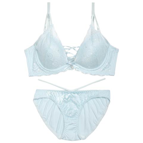 11/26再販!【三上悠亜着用】【EFサイズ】ブリリアントレーシィライン育乳脇高ブラジャー&フルバックショーツ