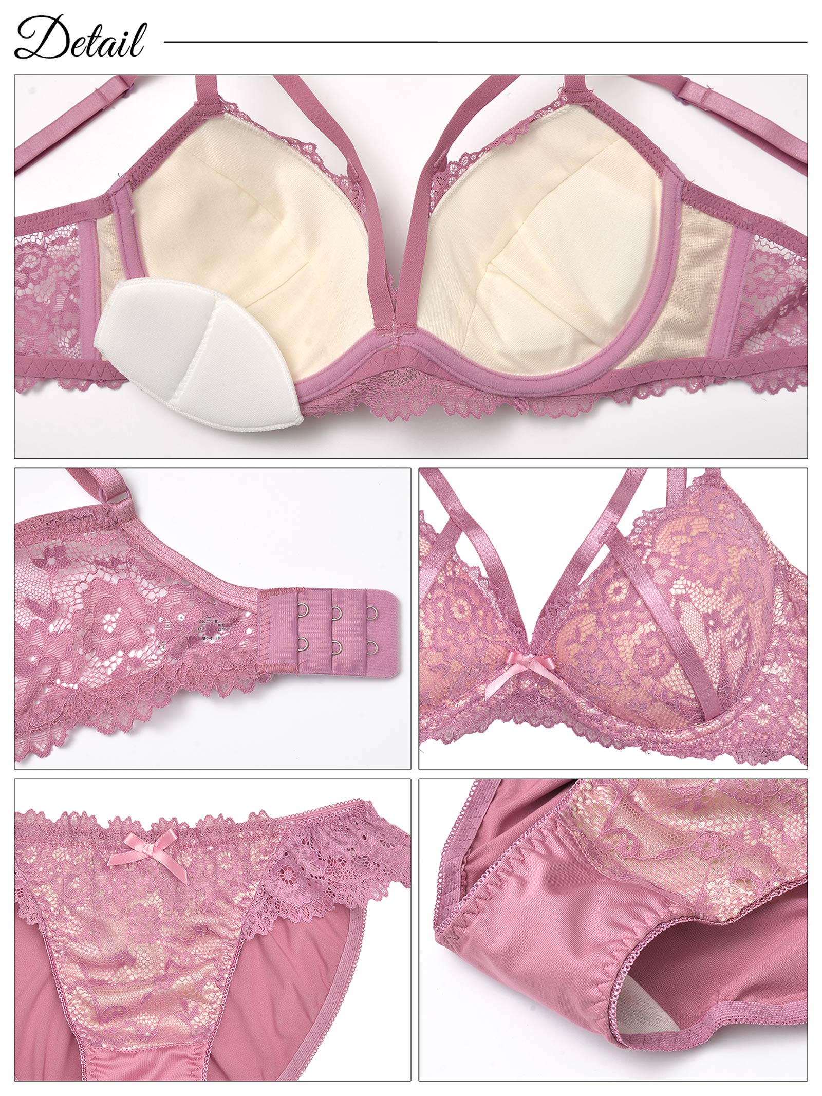 【三上悠亜着用】【GHサイズ】レーシィ アリュール コード育乳脇高ブラジャー&フルバックショーツ - 【公式】247Lingerie