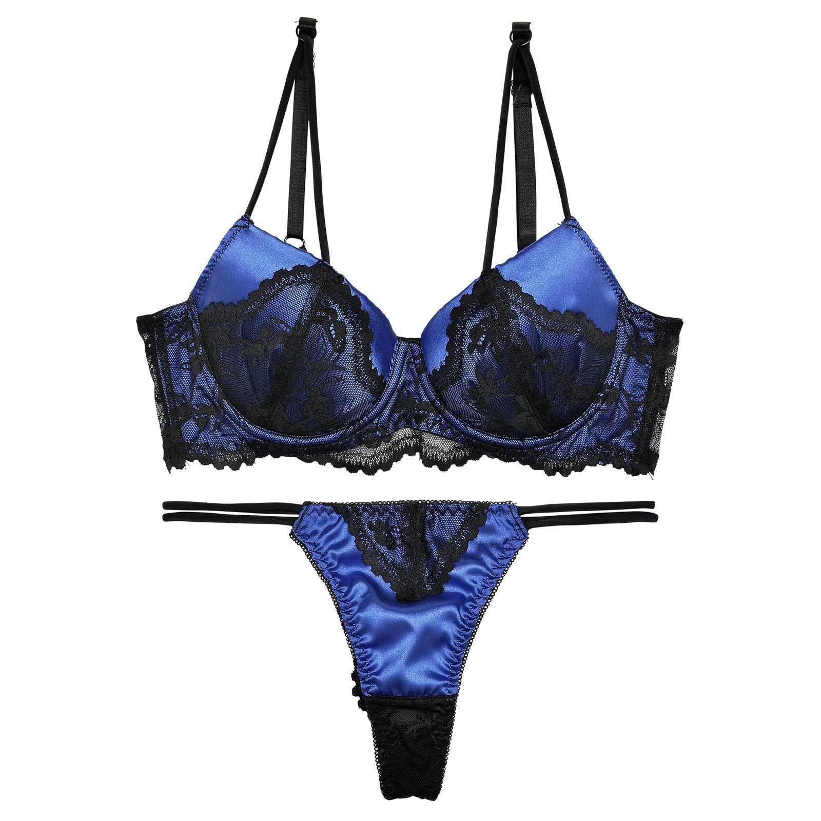 1/8再販!【三上悠亜着用】ボタニカルストリングレース育乳脇高ブラジャー&バック透けTバックショーツ - 【公式】247Lingerie