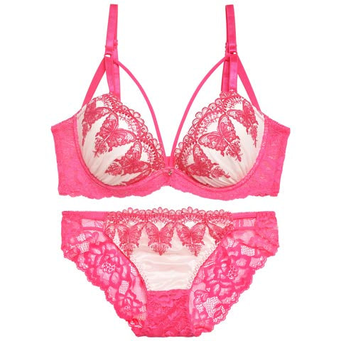 【三上悠亜着用】グロリアスバタフライコード育乳脇高ブラジャー&バック透けフルバックショーツ - 【公式】247Lingerie