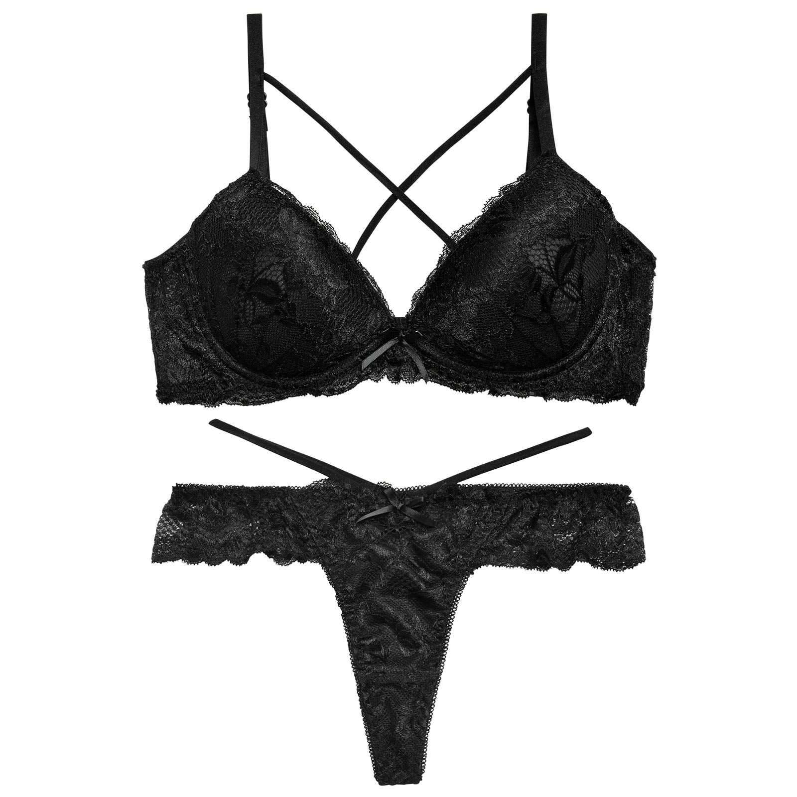 レーシィブルームコード育乳脇高ブラジャー&Tバックショーツ